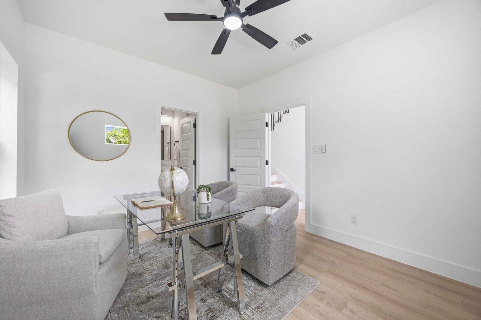 3103 Lelia Street, #B, Houston, TX 77026 Listing photos are of a neighboring unit and include professional staging. Staging, furniture, and dcor are not included with the property. Photos are intended to showcase the floor plan and design; actual finishes may vary.