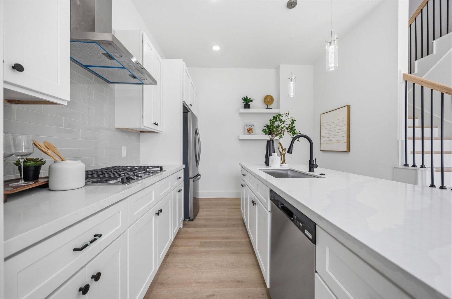 3103 Lelia Street, #B, Houston, TX 77026 Listing photos are of a neighboring unit and include professional staging. Staging, furniture, and dcor are not included with the property. Photos are intended to showcase the floor plan and design; actual finishes may vary.