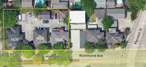 Property photo for 1620, 1624 & 1630 Richmond Avenue, Houston, TX