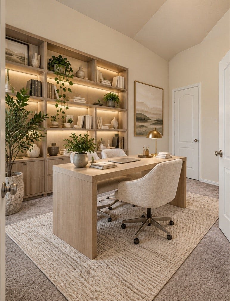 3403 Brazos Falls Dr, Richmond, TX 77469 Home Office is virtually staged.