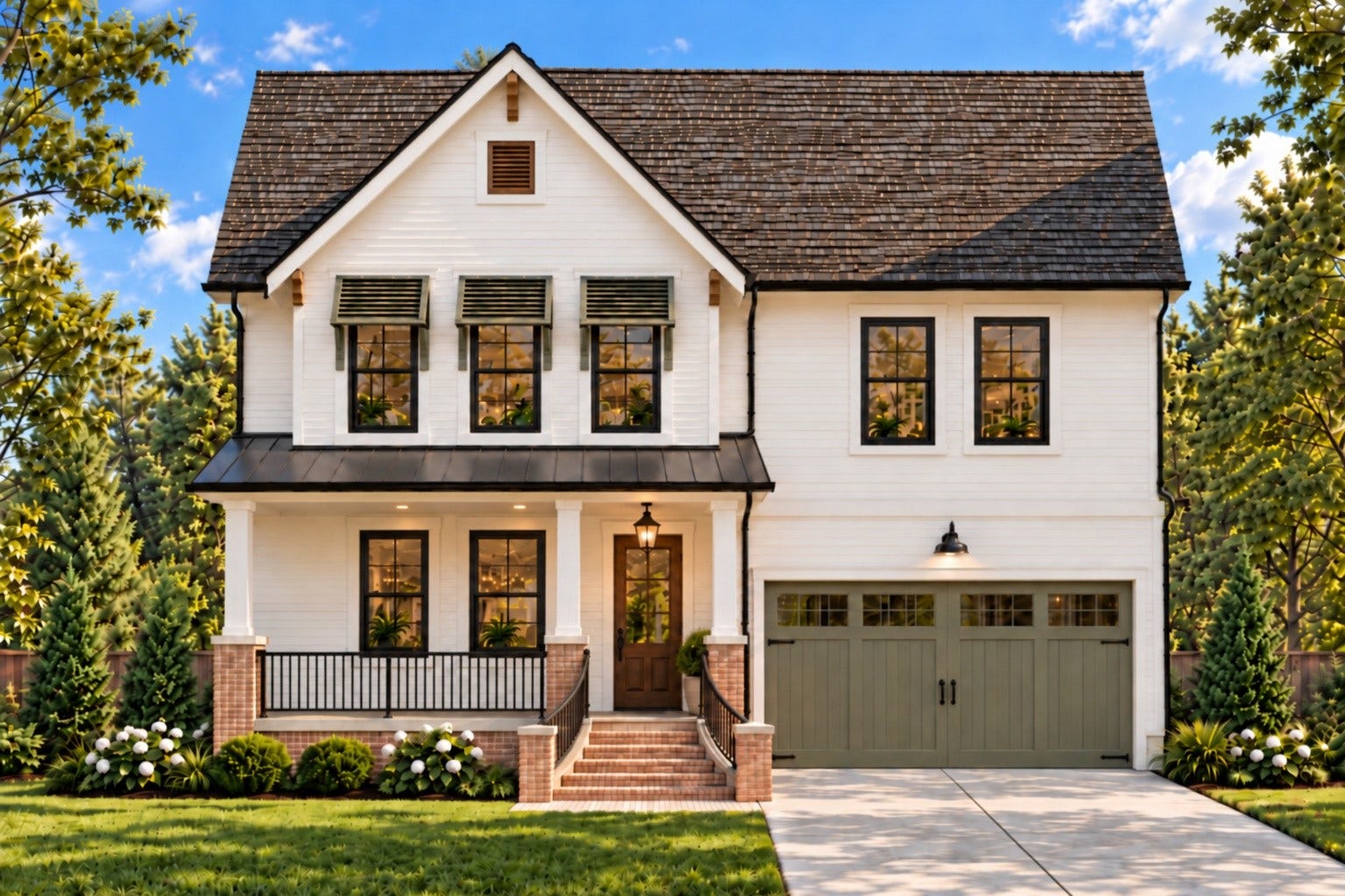 This Houston Heights home blends classic proportions with modern elements, featuring brick and siding, elegant columns, expansive windows, and refined detailing for a fresh yet timeless architectural presence. Currently under construction, we invite you to our staged home at 1002 E 25th St in Sunset Heights