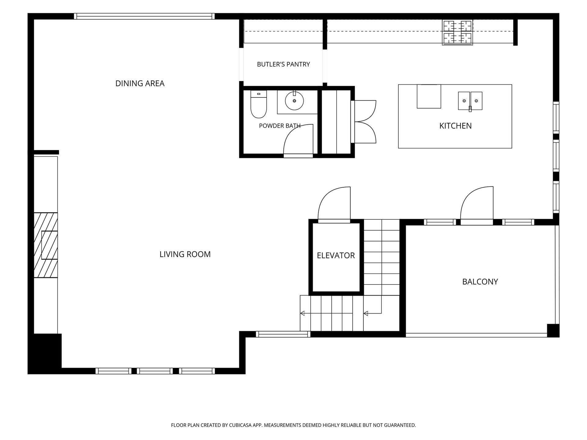 1907 Lauderdale Street, Houston, TX 77030 Second Floor Plan. Deemed to be accurate but not guaranteed.