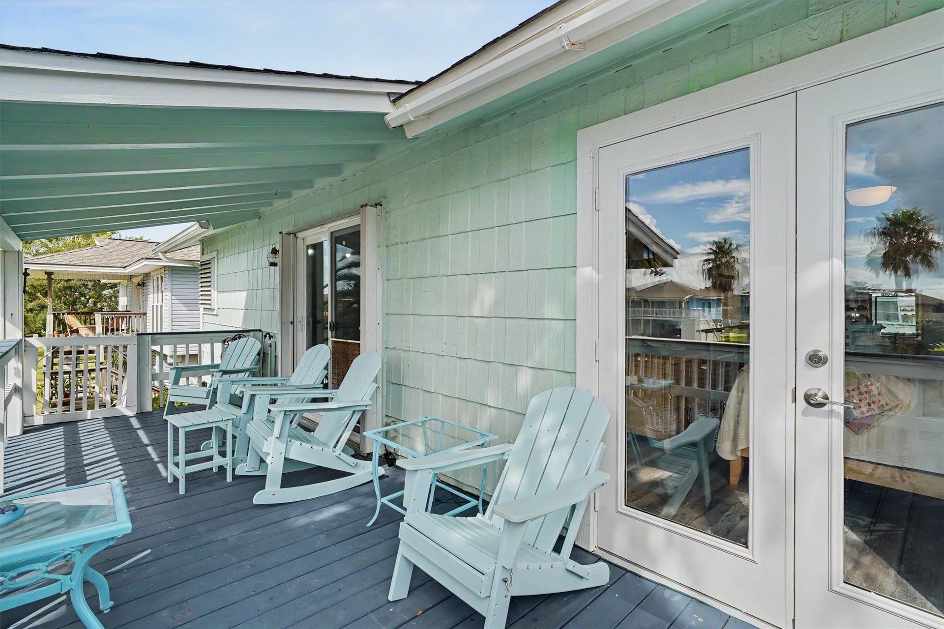 Your upstairs porch is the perfect place to relax, watch the water, and enjoy nature at its best