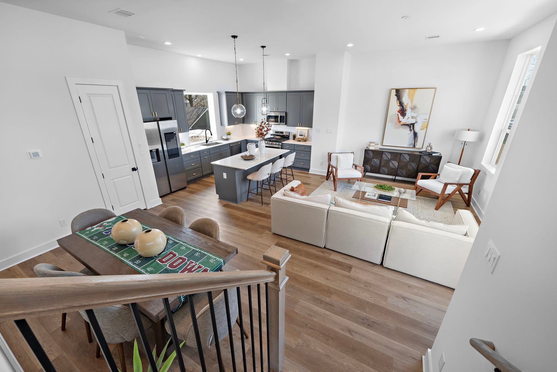 835 Elkhart Street, #E, Houston, TX 77091 Dining, Living, Kitchen