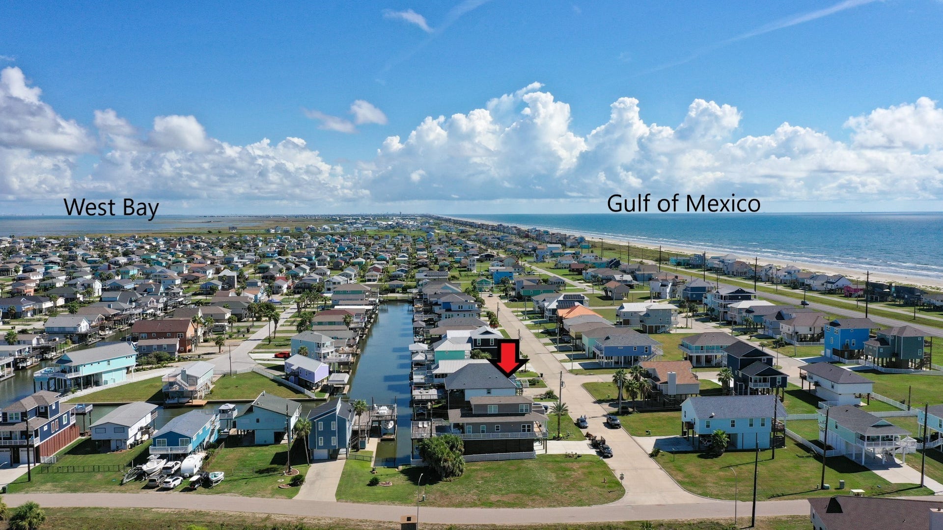 22212 Cantina Drive, Galveston, TX 77554 West View
