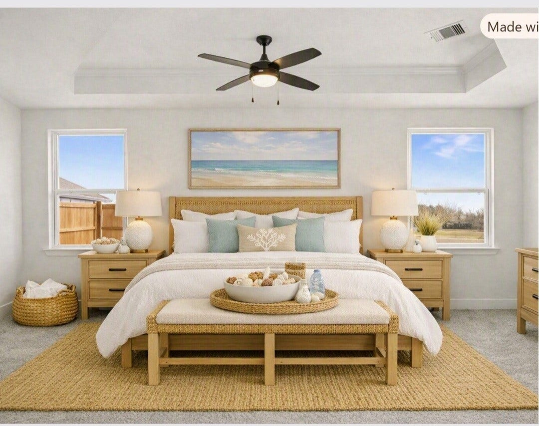 4206 Leslies Way, Dickinson, TX 77539 Staged Primary Bedroom