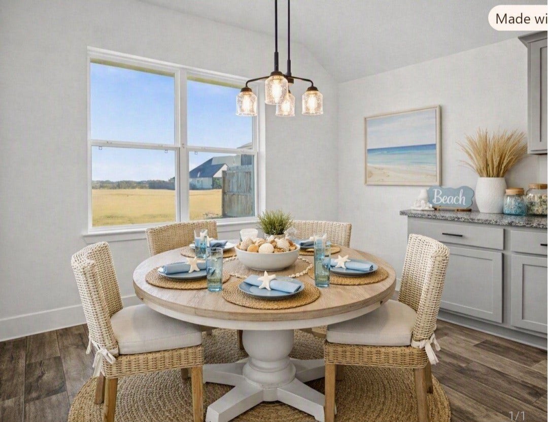 4206 Leslies Way, Dickinson, TX 77539 Staged kitchen nook