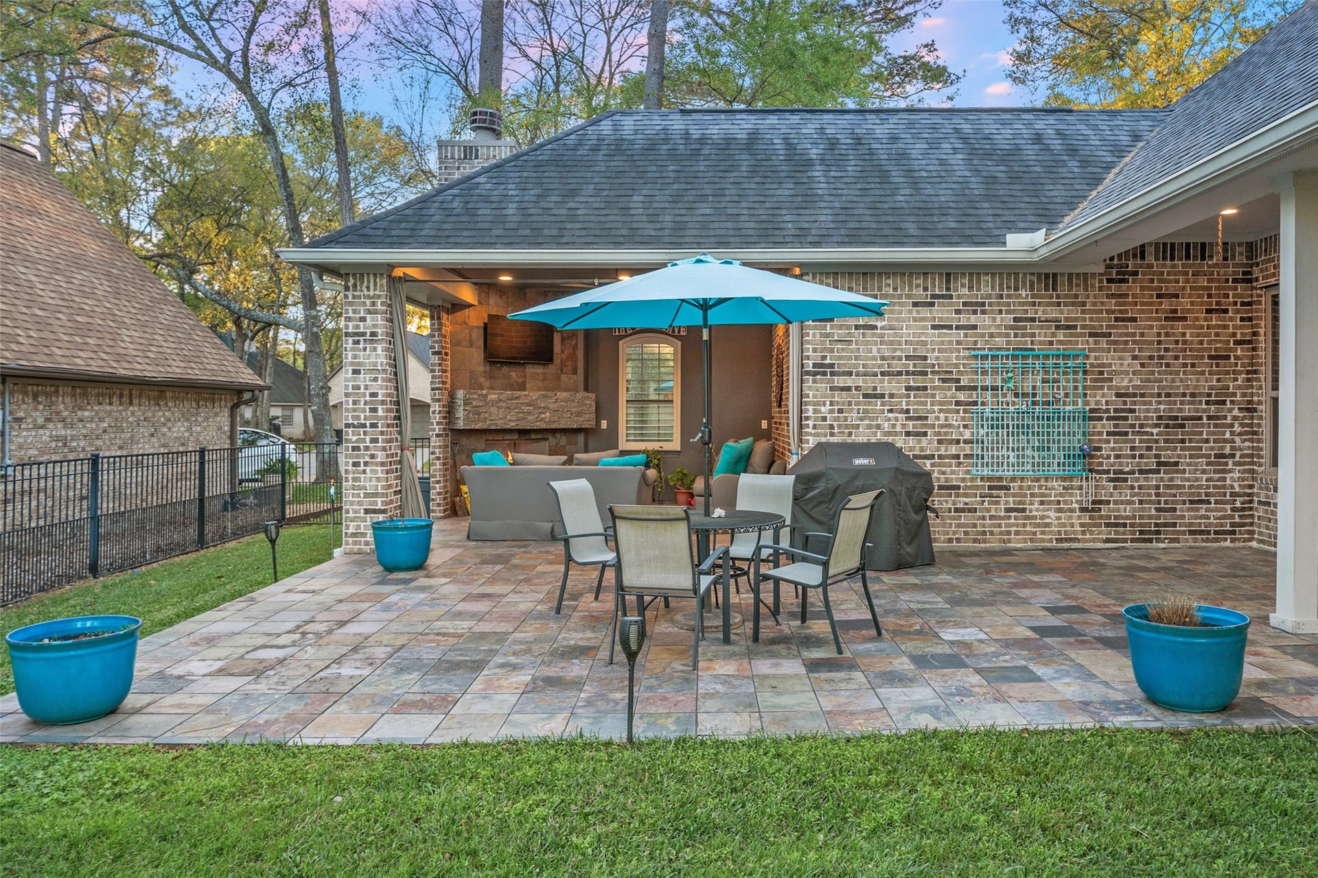 Extensive patio area that is great for entertaining and soaking up life.