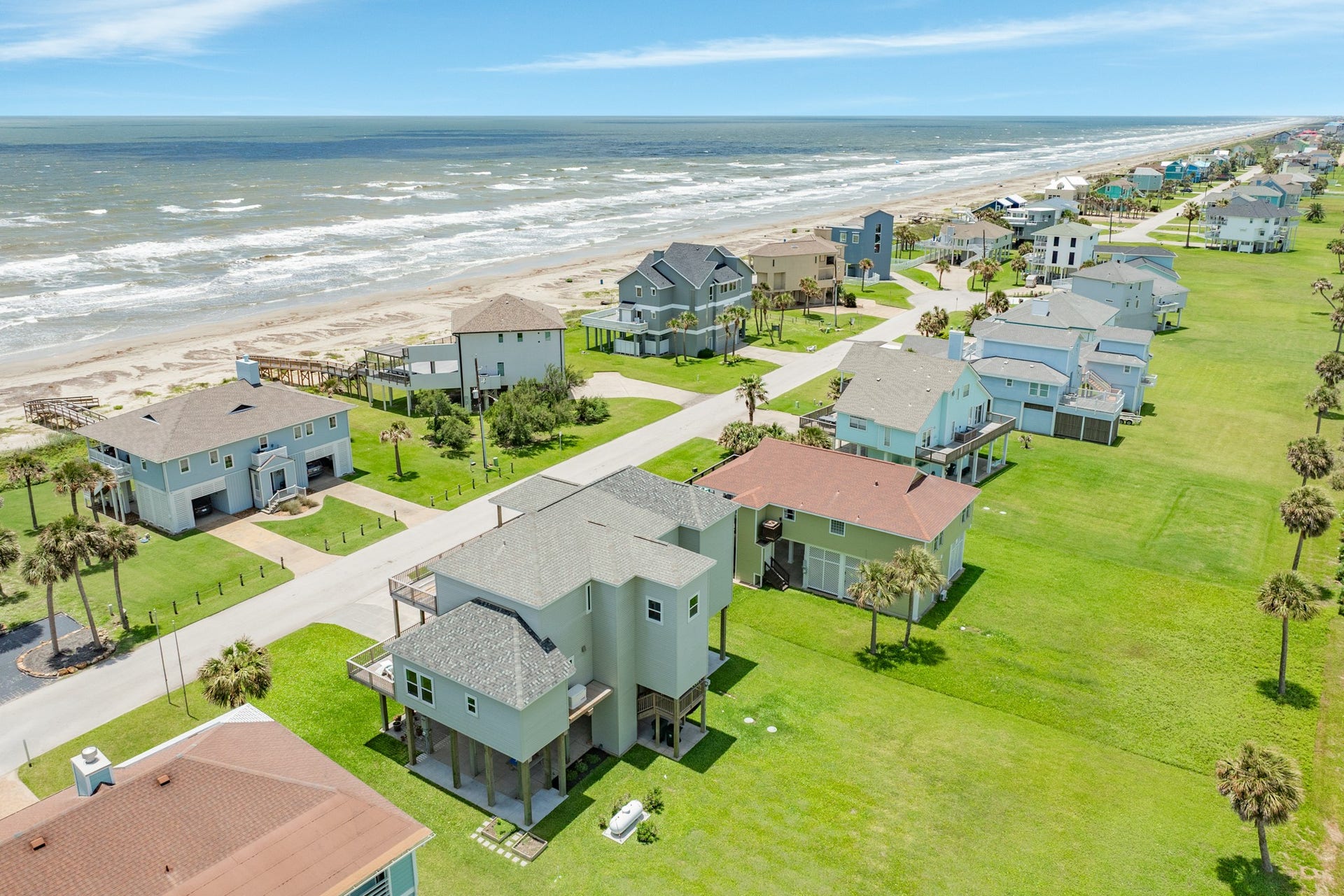 18502 E De Vaca, Galveston, TX 77554 The house resides on a 15,000 sq ft lot so plenty of room to fence in some of the backyard for family and pets. Aerobic septic system installed when home was built.