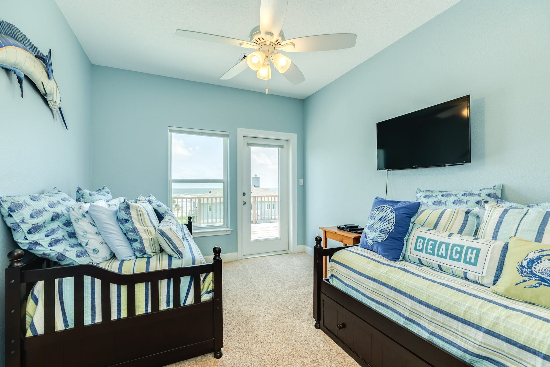 18502 E De Vaca, Galveston, TX 77554 Bedroom #3 on second floor.