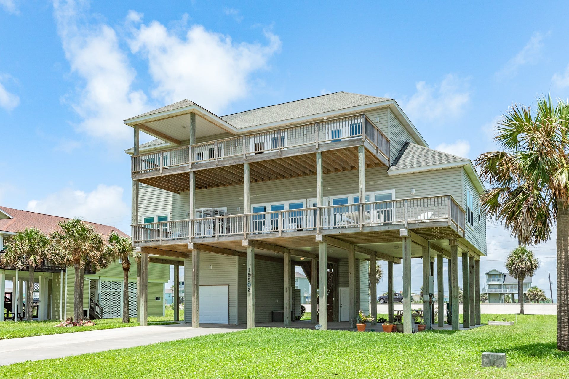 18502 E De Vaca, Galveston, TX 77554 this home has never been in a rental pool, and is a full time residence. The configuration of the home, beach views, proximity to the beach, certainly lends itself to become a successful investment property.