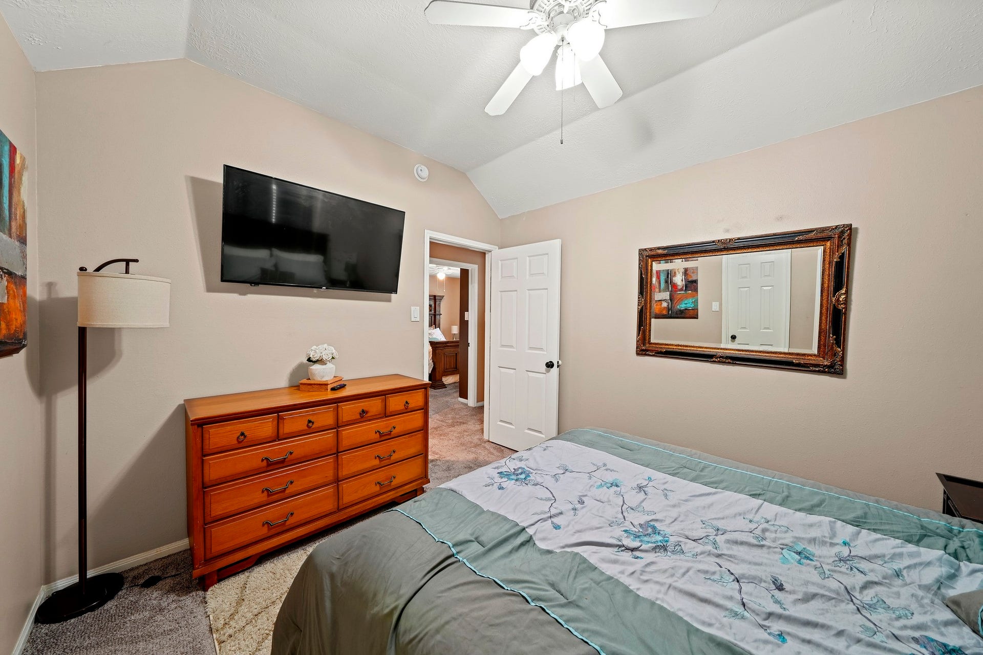 1806 Kensington Park Circle, Spring, TX 77386 Comfortable secondary bedroom with ample space.