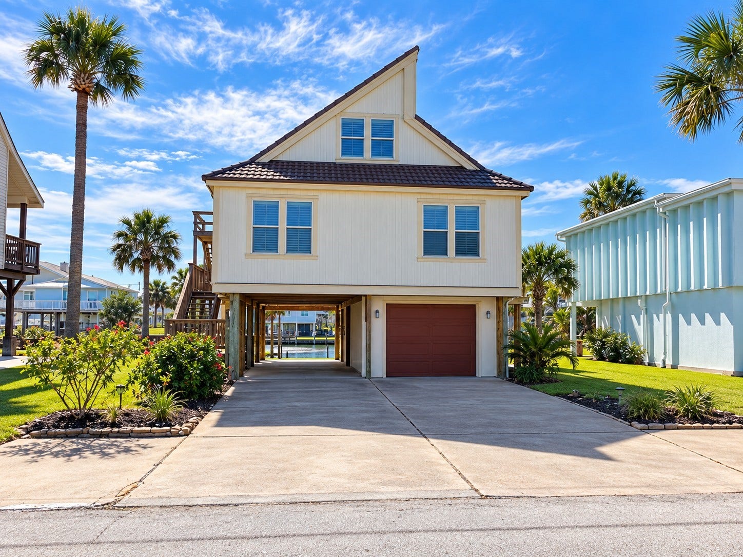 3710 Brewster Key Drive, Galveston, TX 77554 One car garage plus additional parking