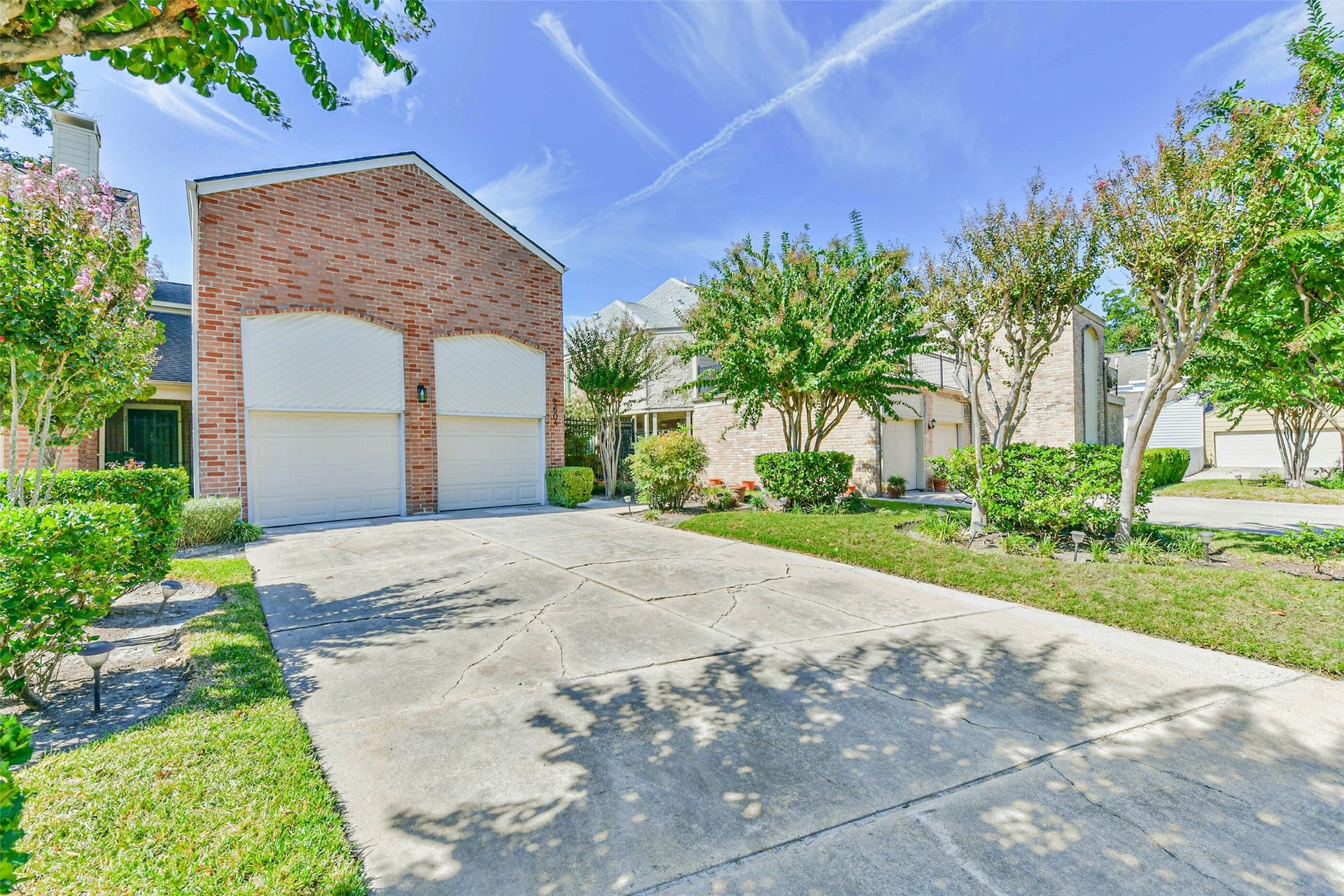 There is a two car attached garage with auto garage door openers.