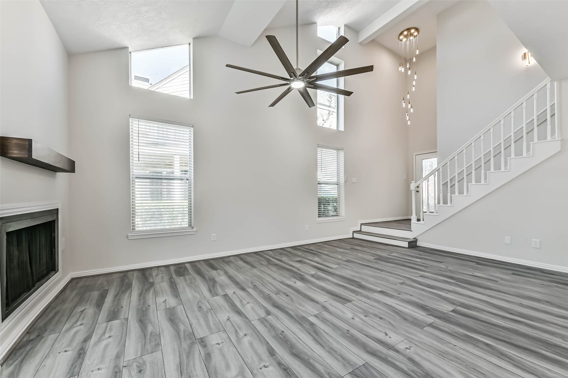 There is plenty of natural lighting throughout the home.