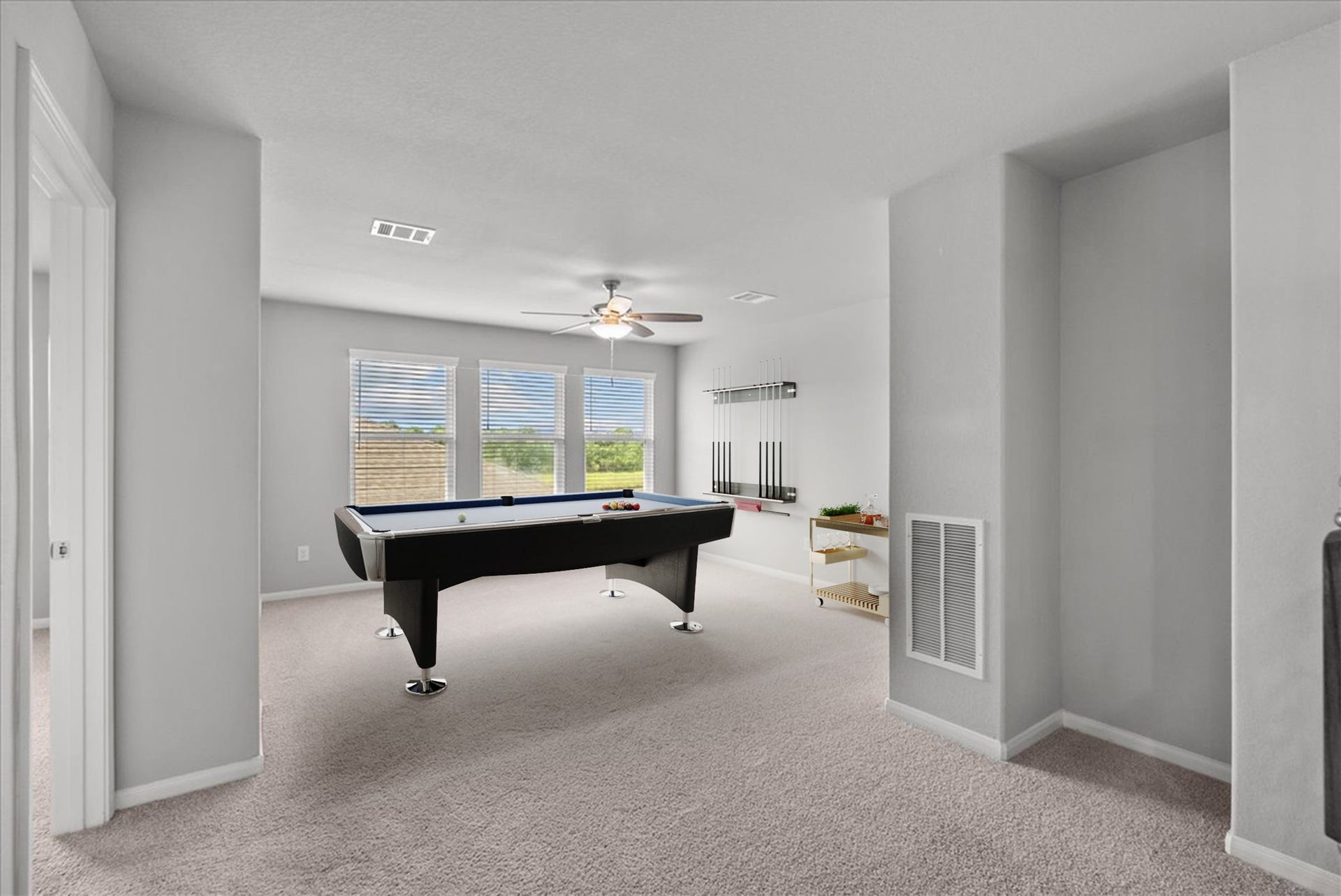 Upstairs gameroom