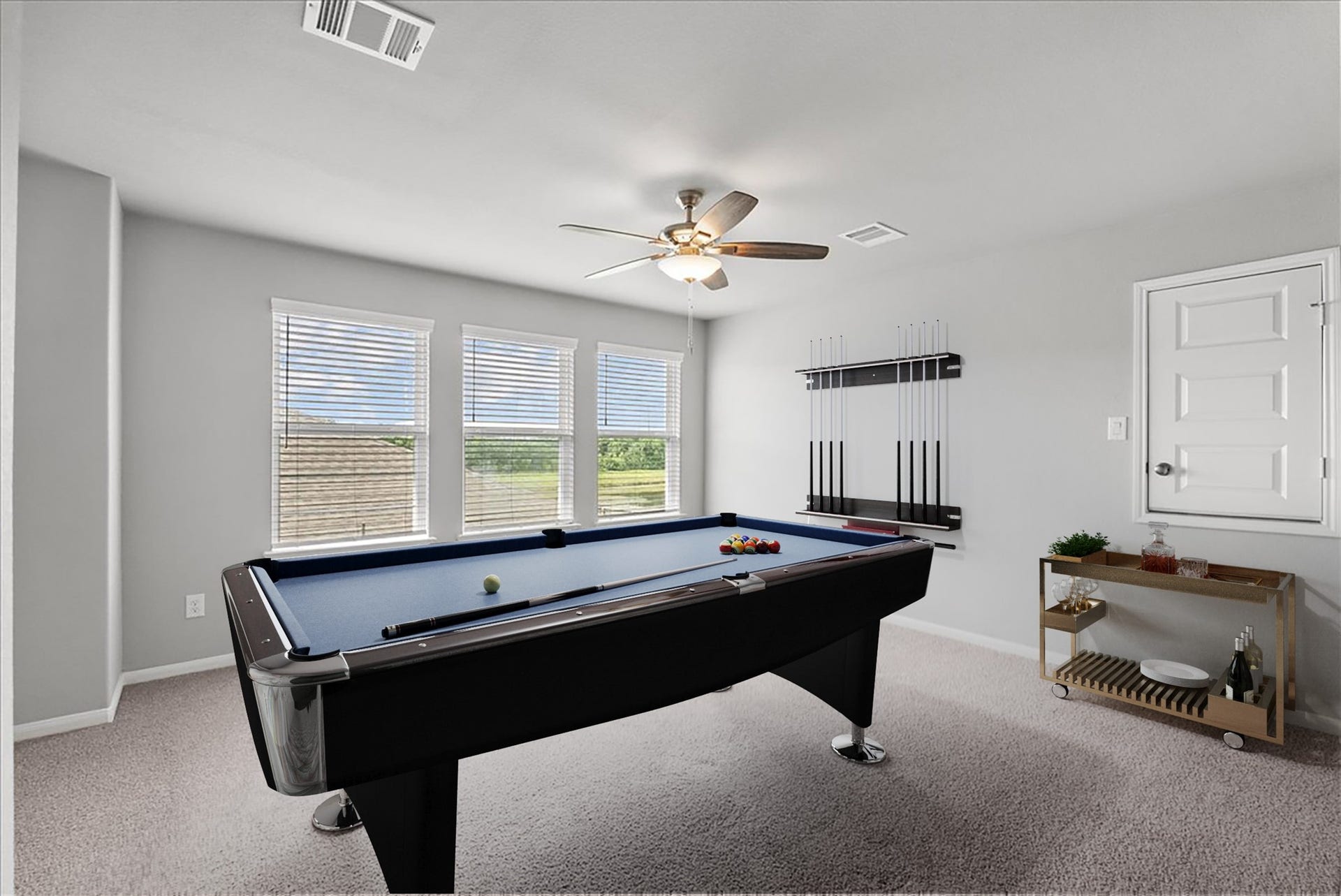 Upstairs gameroom