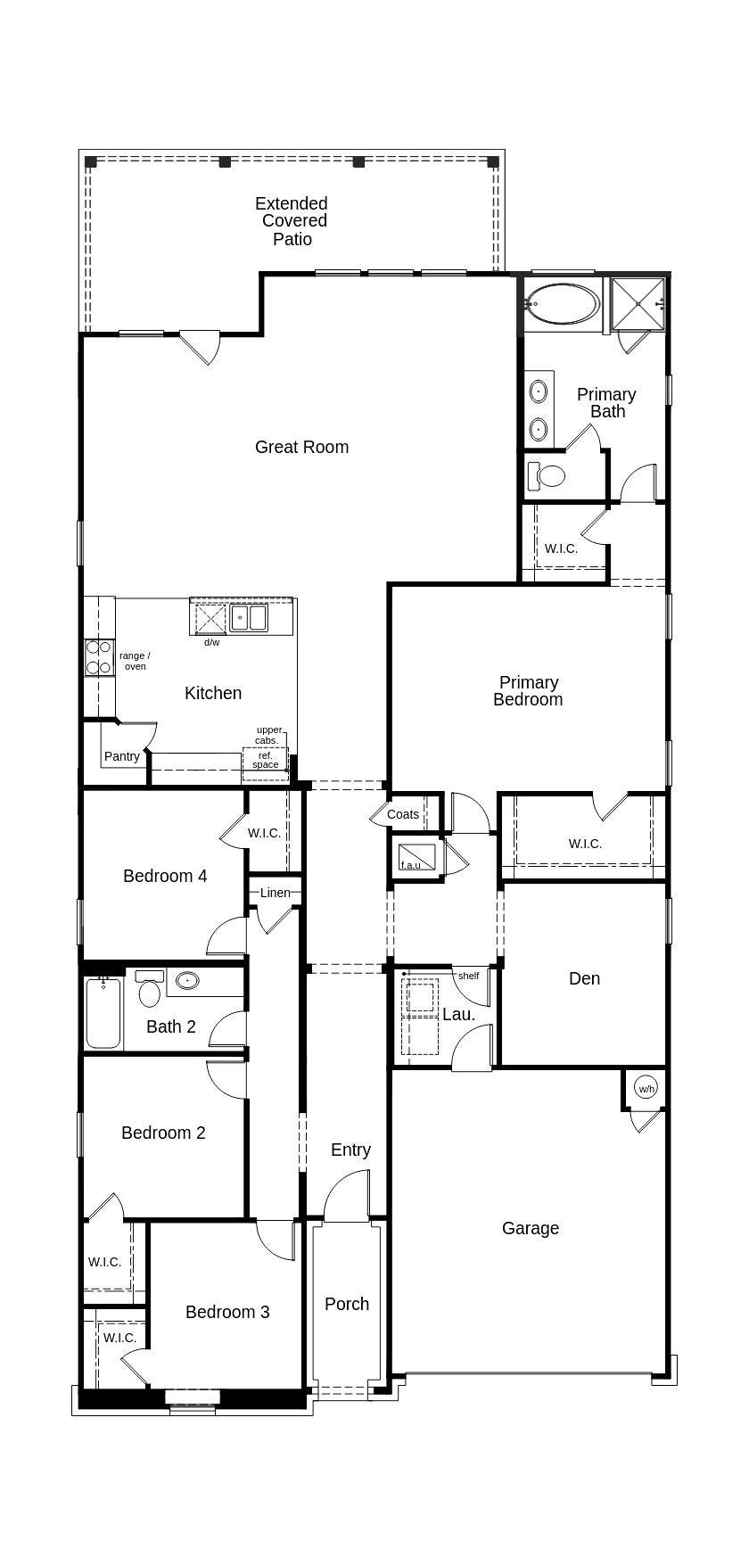 1511 Creek Point Drive, Crosby, TX 77532 This floor plan features 4 bedrooms, 2 full bathrooms, and over 2,300 square feet of living space.