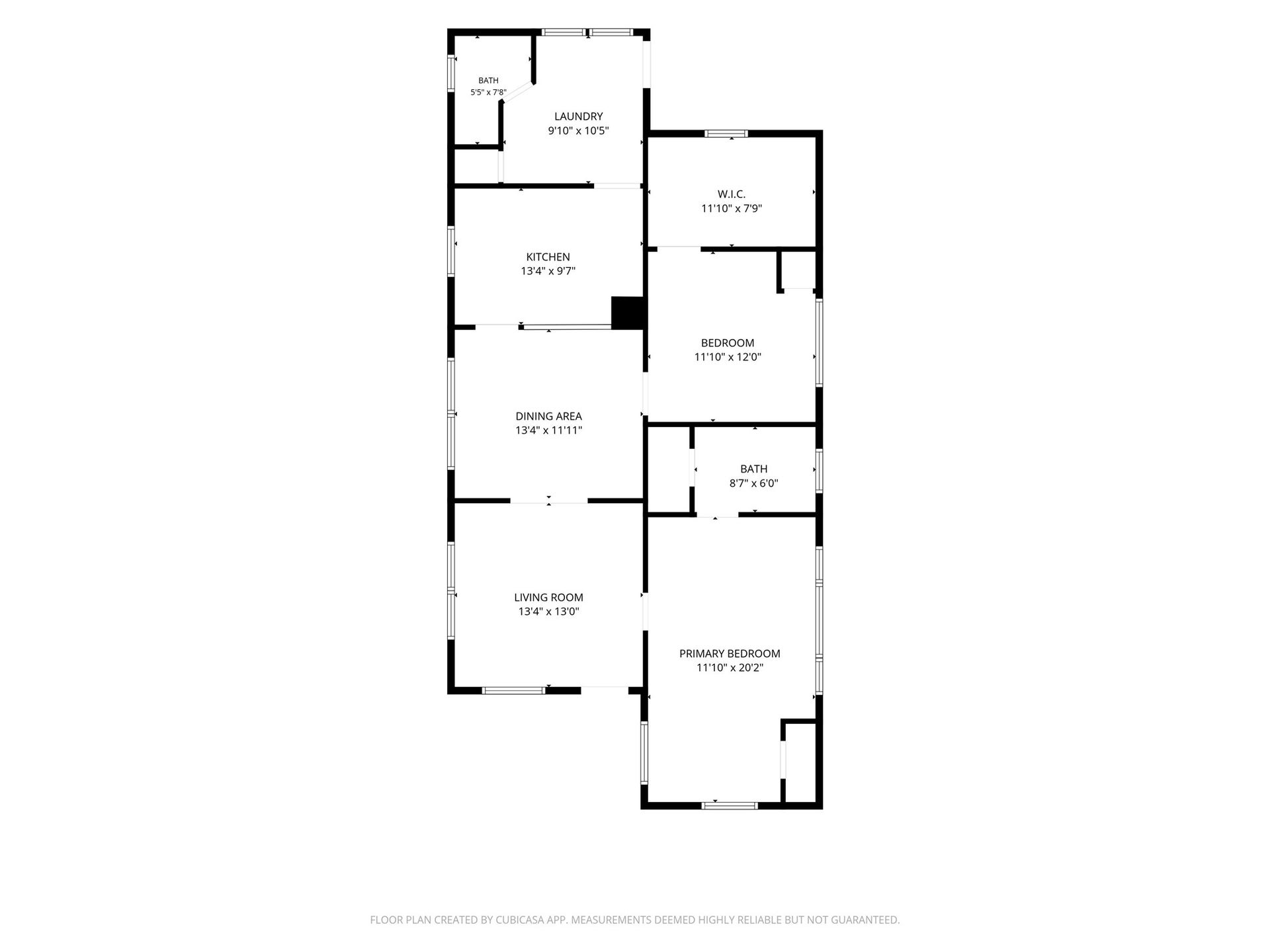 Floor plan of the main home.