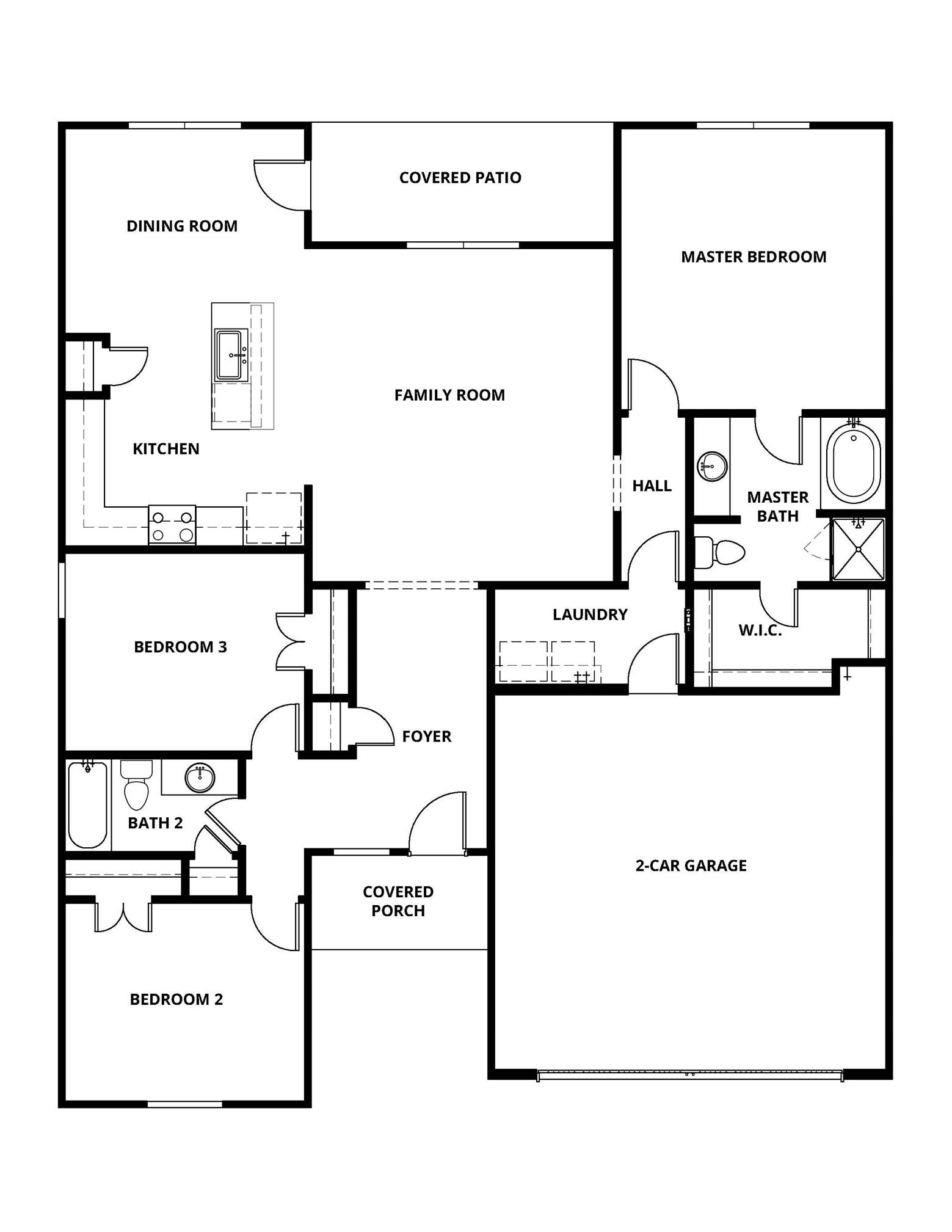 2908 Fair Wind Lane, Texas City, TX 77510 The Chatfield Floor Plan