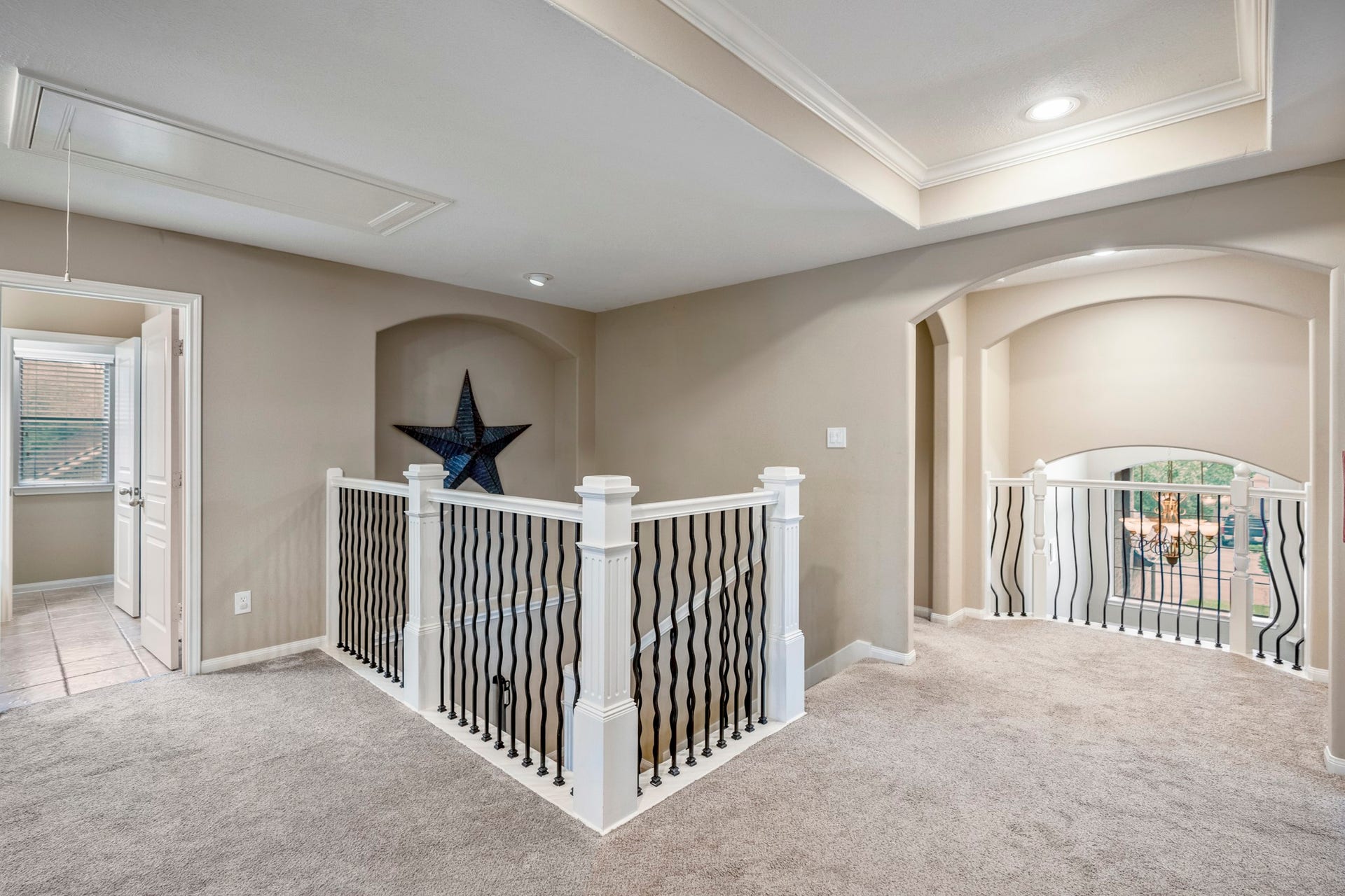 Split plan upstairs to accommodate your needs
