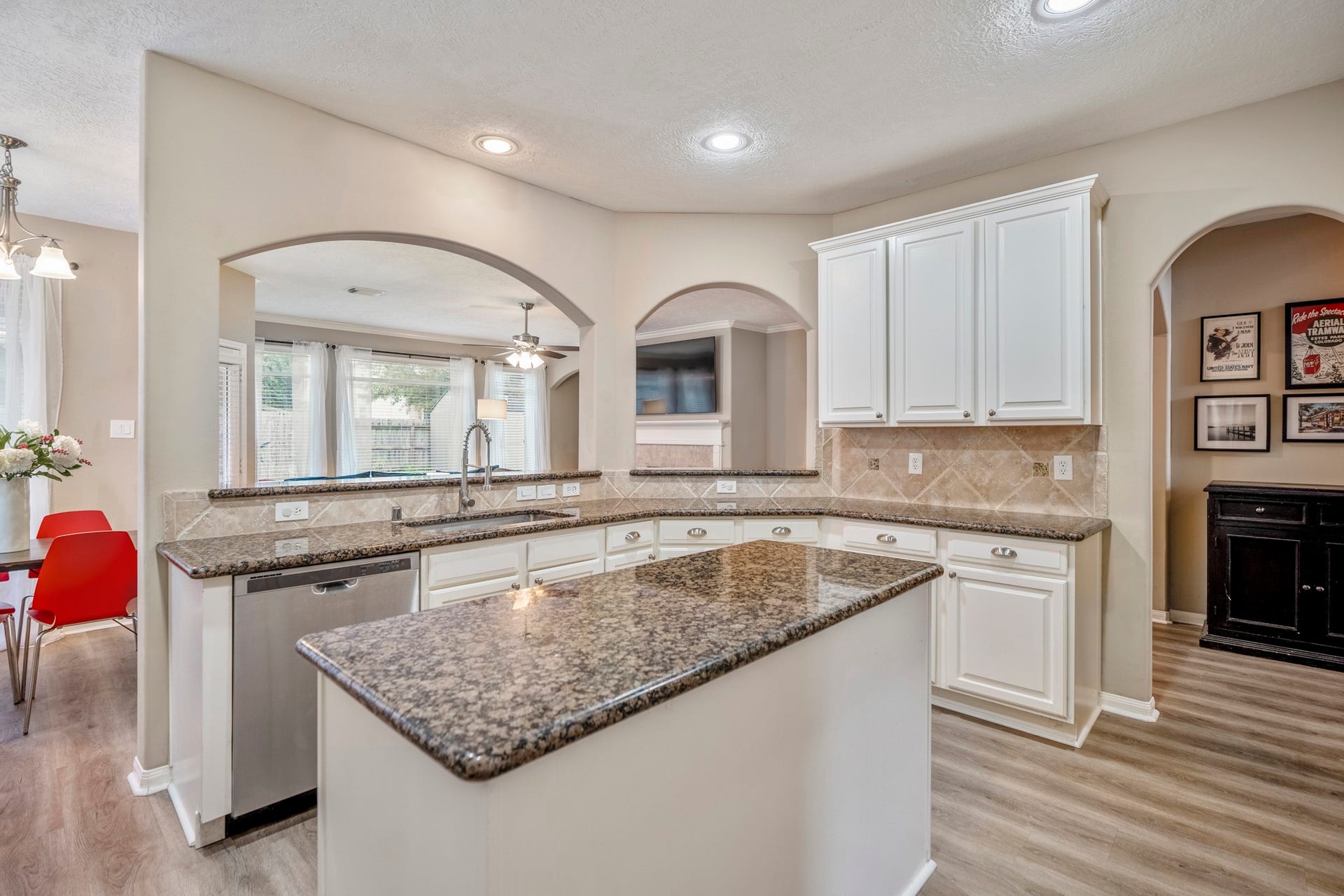Open concept layout