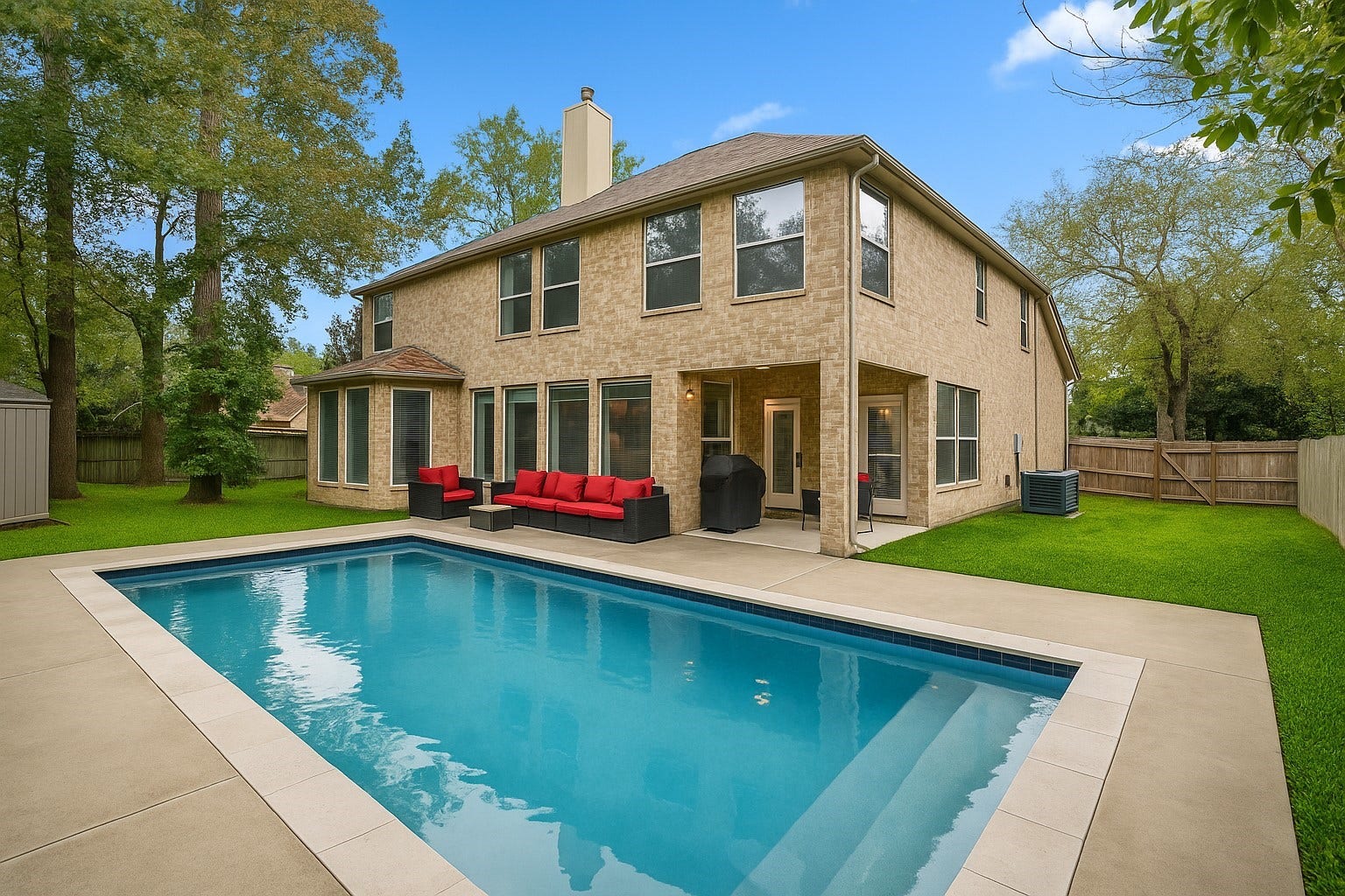 Virtual pool to showcase space available for your custom pool addition!