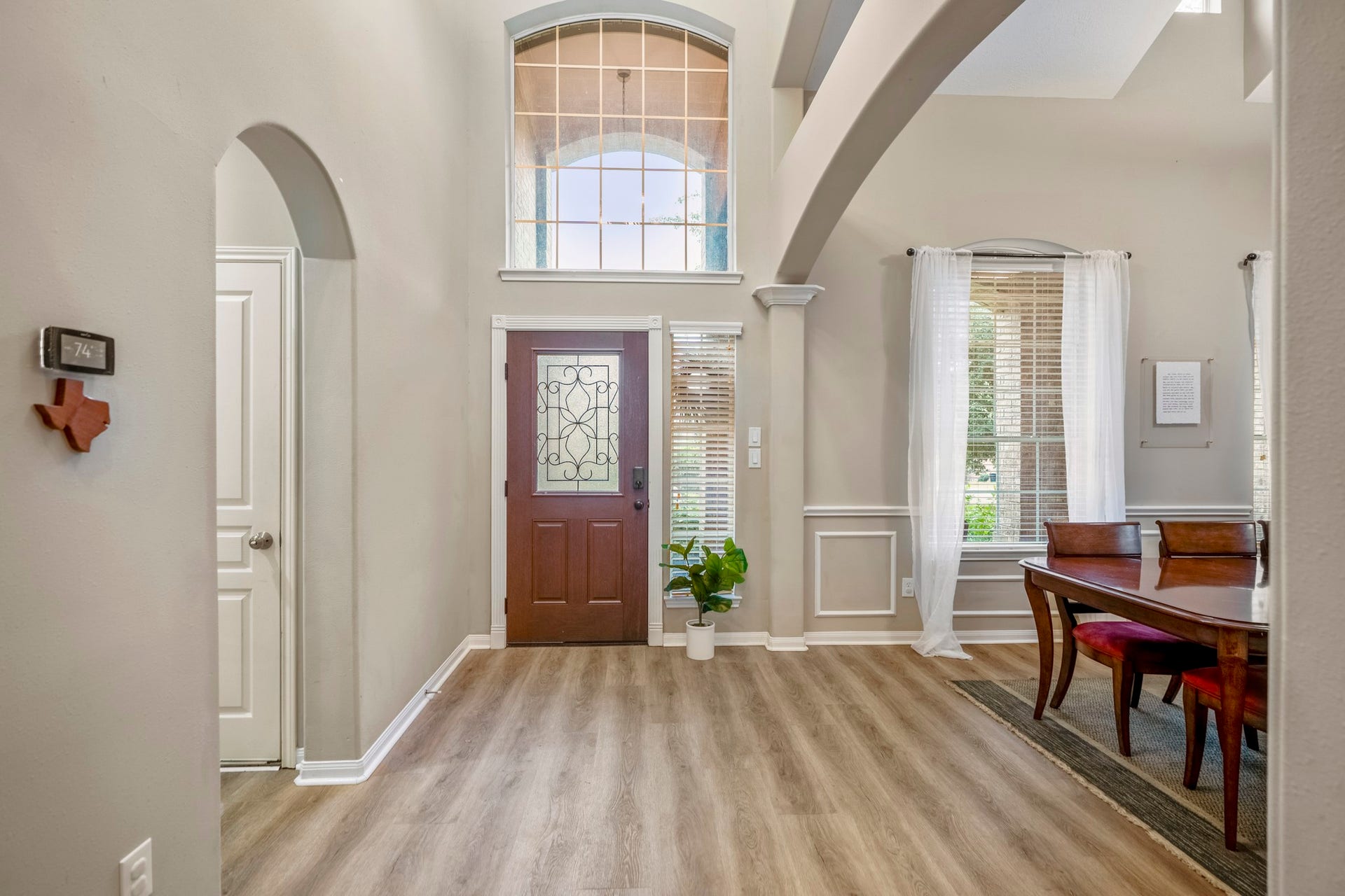 High ceilings provide that openness feel