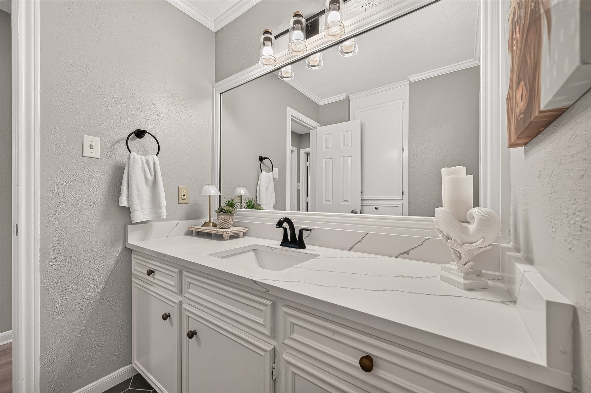 1411 Bittersweet Court, Richmond, TX 77406 Large updated vanity is an added plus!
