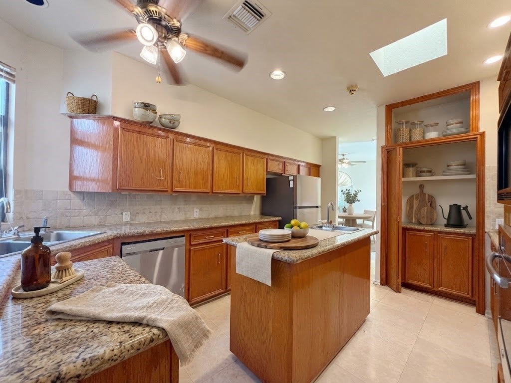 7110 W Mockingbird Lane, Pearland, TX 77584 digital staged kitchen