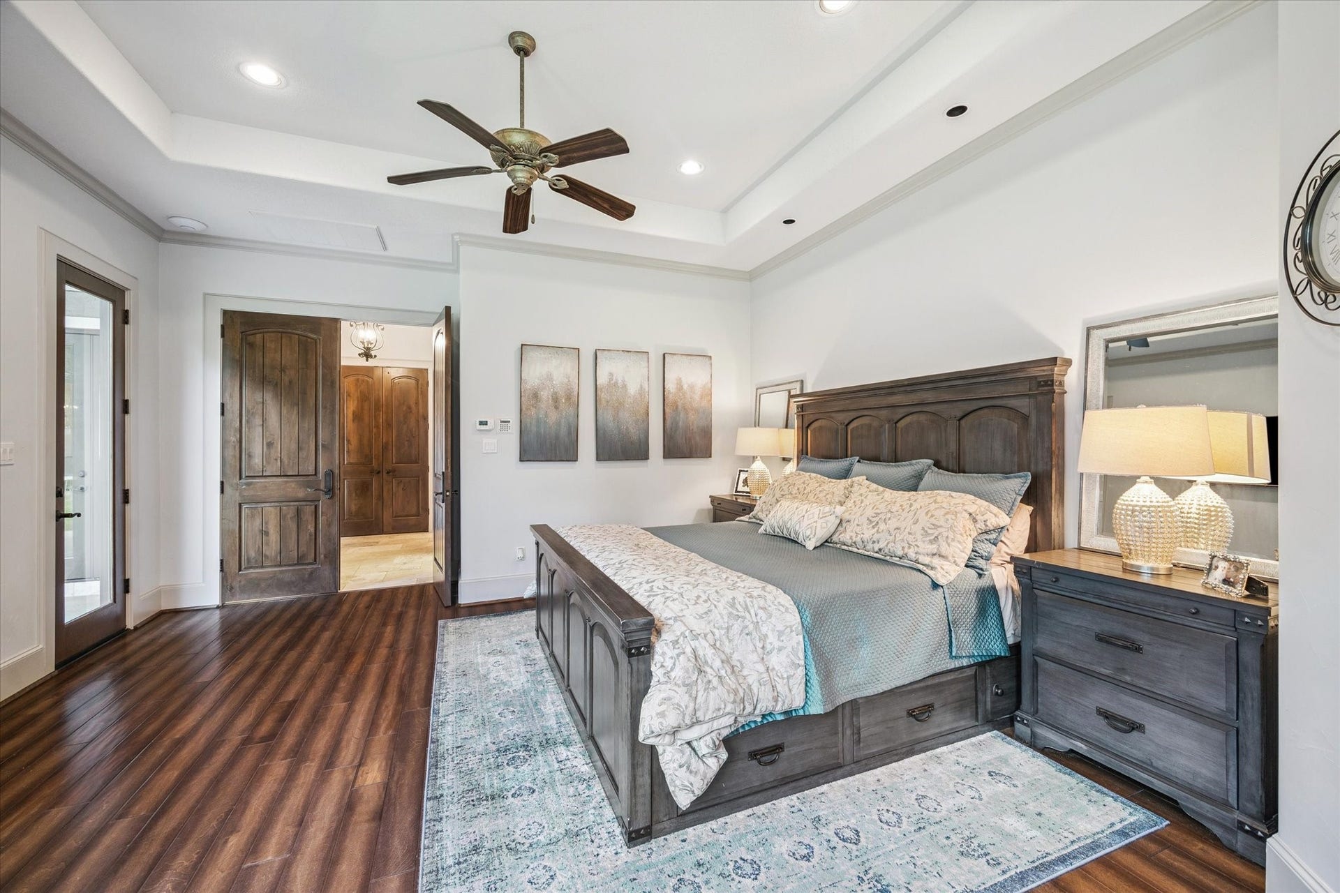 Spacious primary bedroom