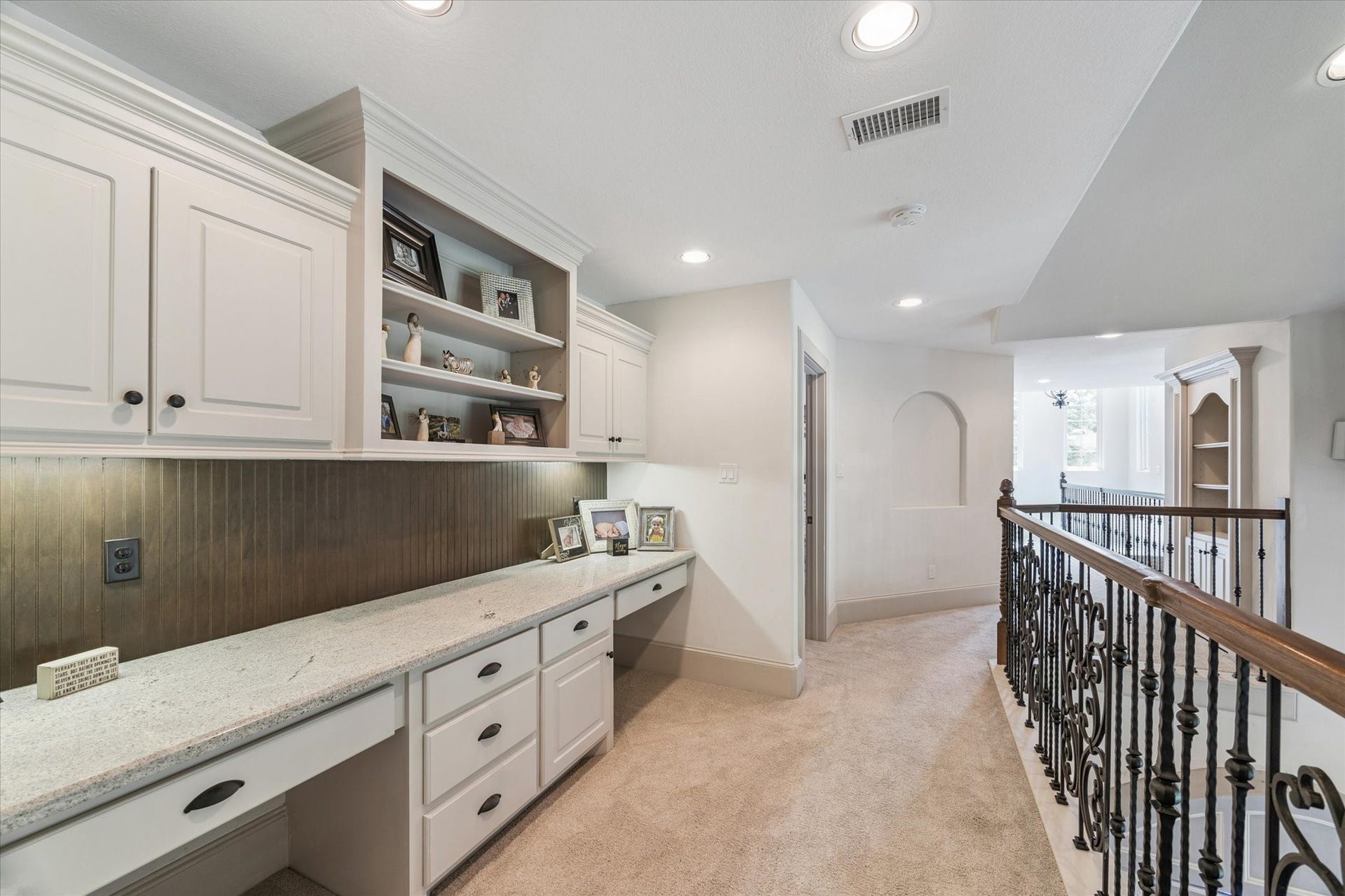 Second floor landing/desk nook perfect for homework