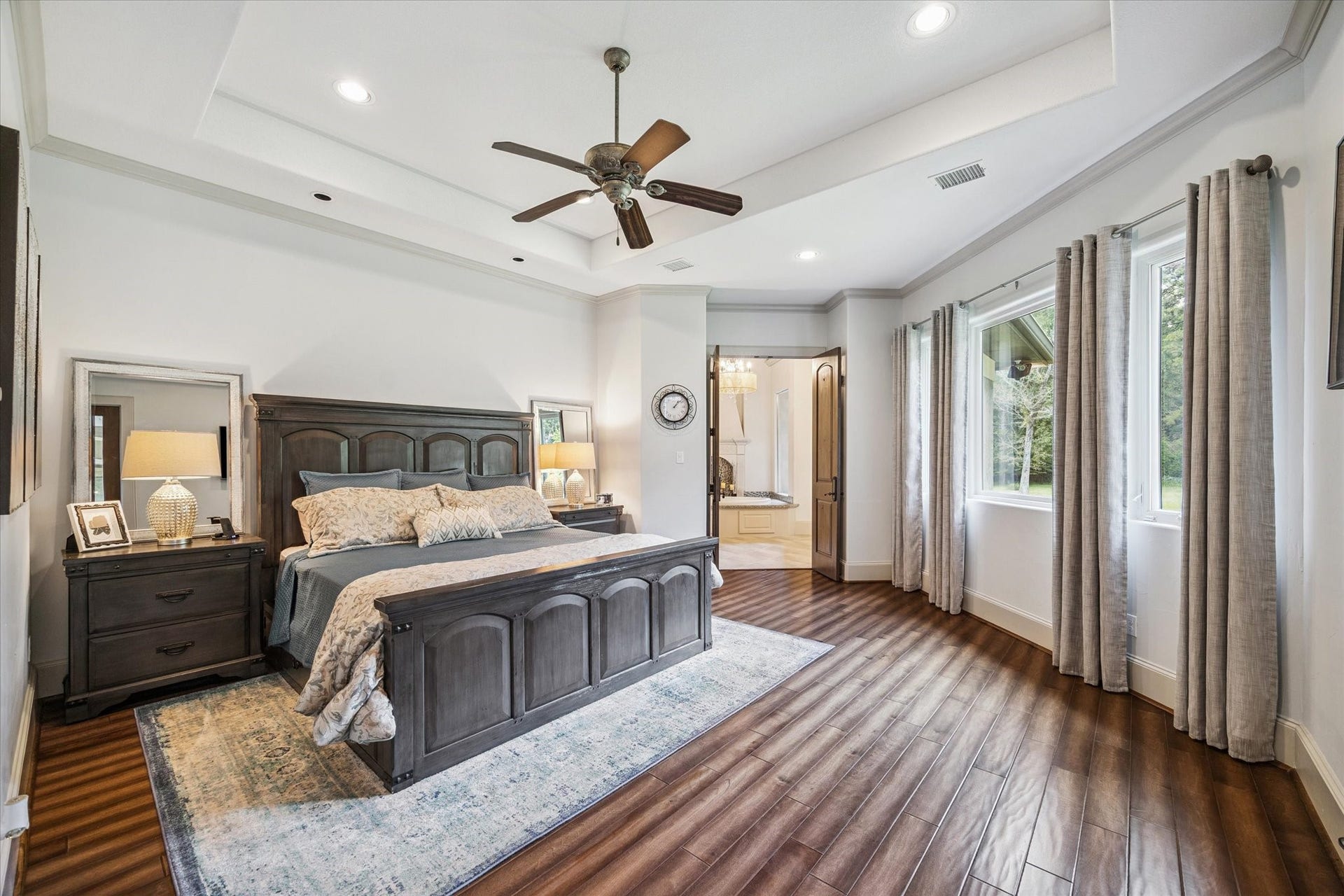 Spacious primary bedroom