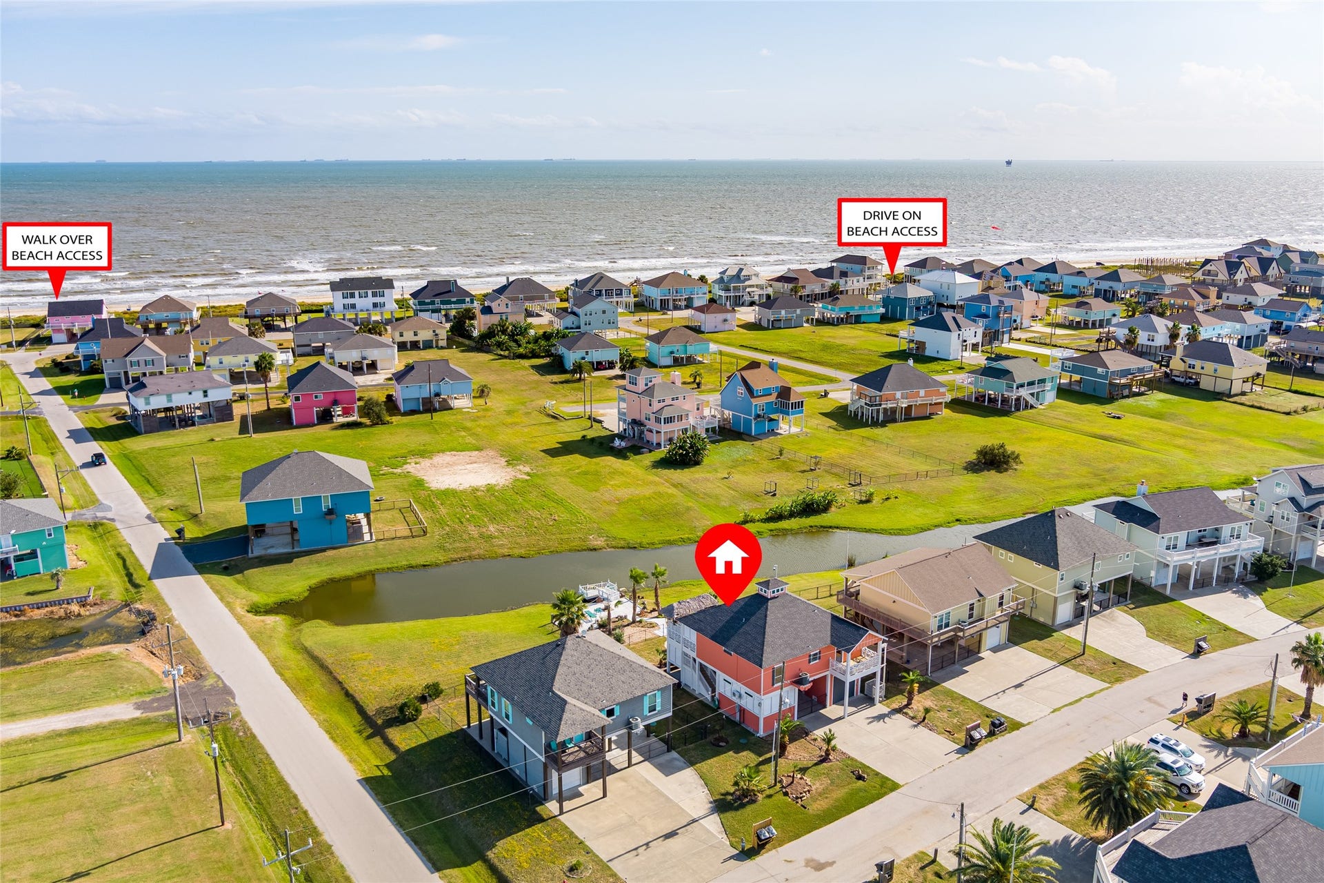 Location of home and proximity to beach and beach access