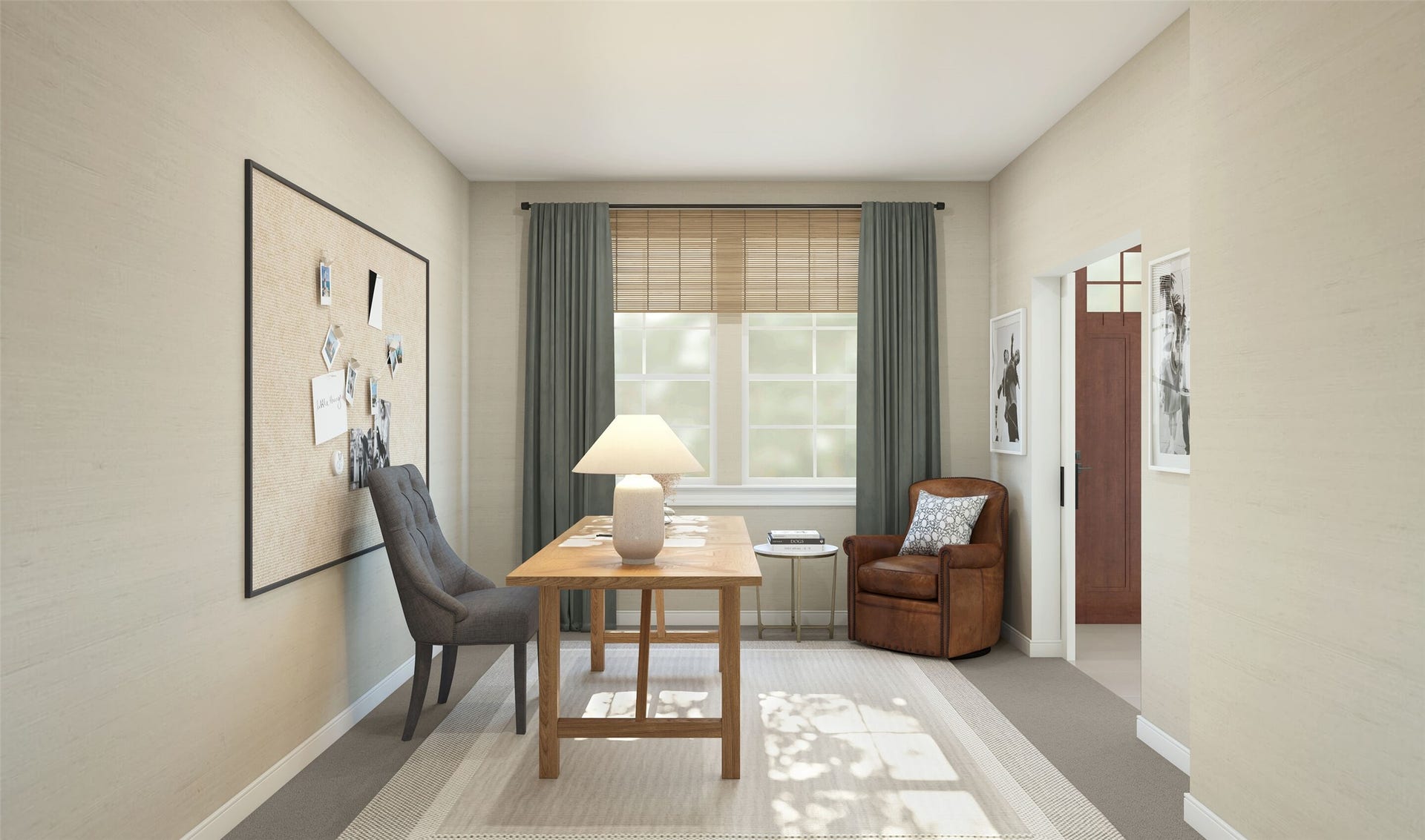 1069 Apple Ridge Road, Magnolia, TX 77363 Private home office (*Artist rendering used for illustration purposes only. Colors/finishes may differ from the ones currently selected in the home.)