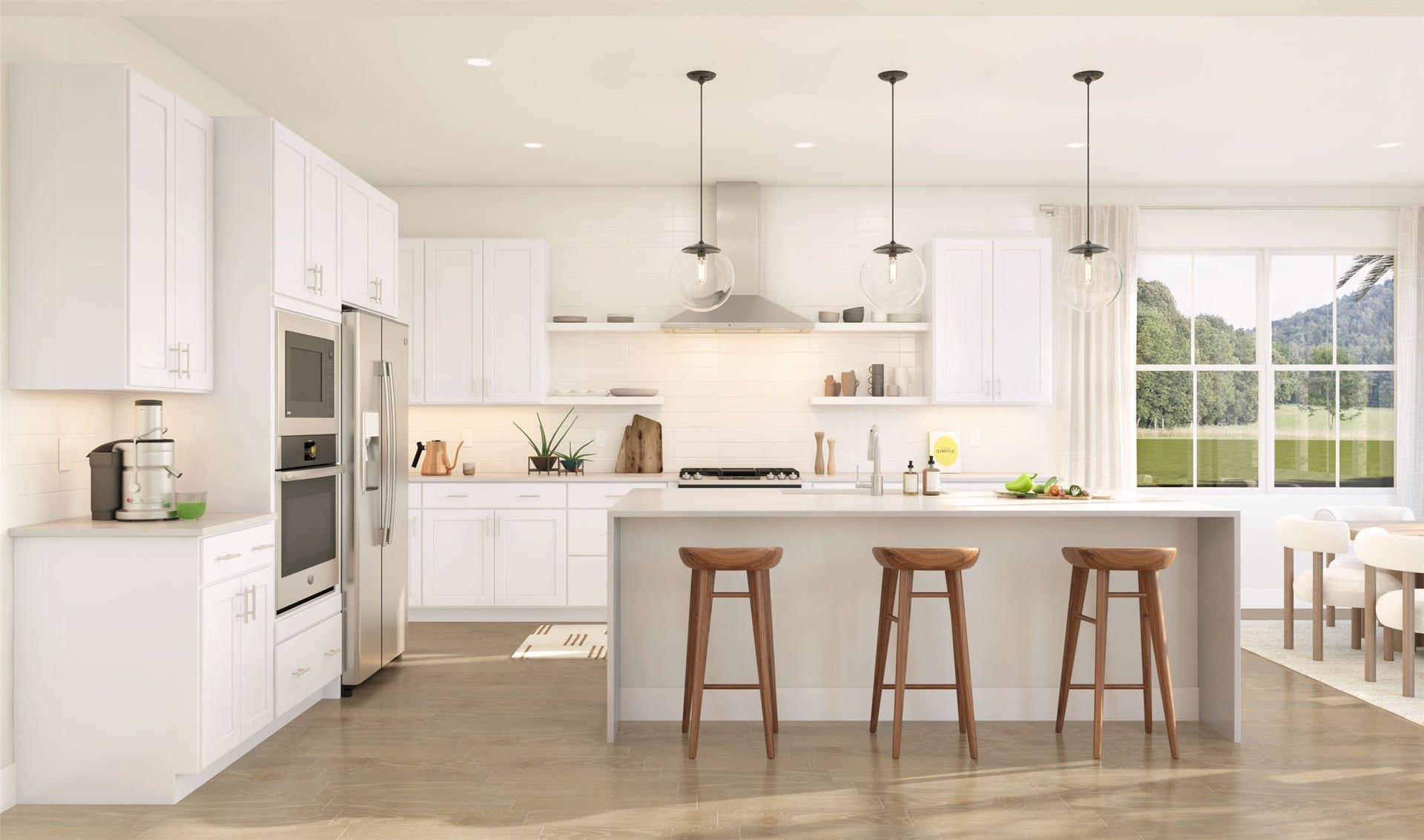 1069 Apple Ridge Road, Magnolia, TX 77363 Gourmet island kitchen (*Artist rendering used for illustration purposes only. Colors/finishes may differ from the ones currently selected in the home.)
