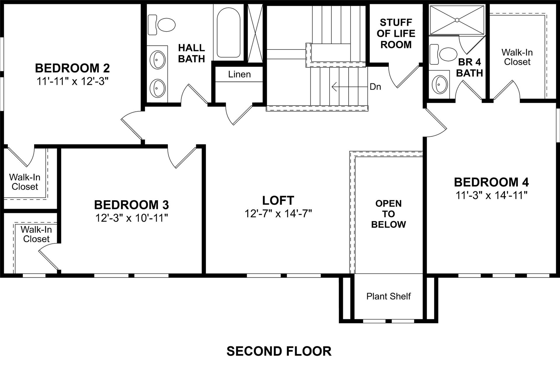 1069 Apple Ridge Road, Magnolia, TX 77363 The Malmo floor plan by K. Hovnanian Homes. 2nd Floor shown. *Prices, plans, dimensions, features, specifications, materials, and availability of homes or communities are subject to change without notice or obligation.