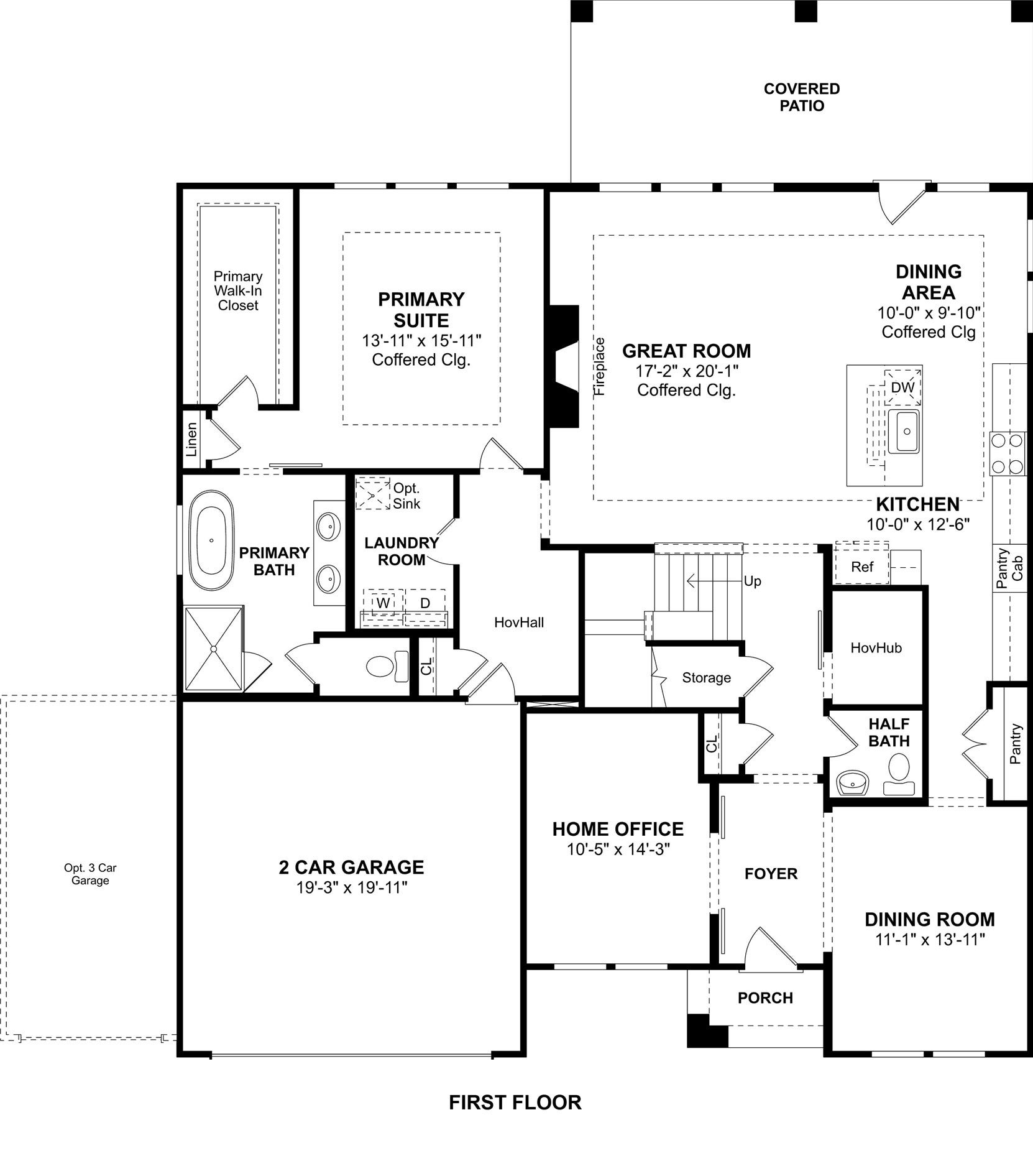 1069 Apple Ridge Road, Magnolia, TX 77363 The Malmo floor plan by K. Hovnanian Homes. 1st Floor shown. *Prices, plans, dimensions, features, specifications, materials, and availability of homes or communities are subject to change without notice or obligation.