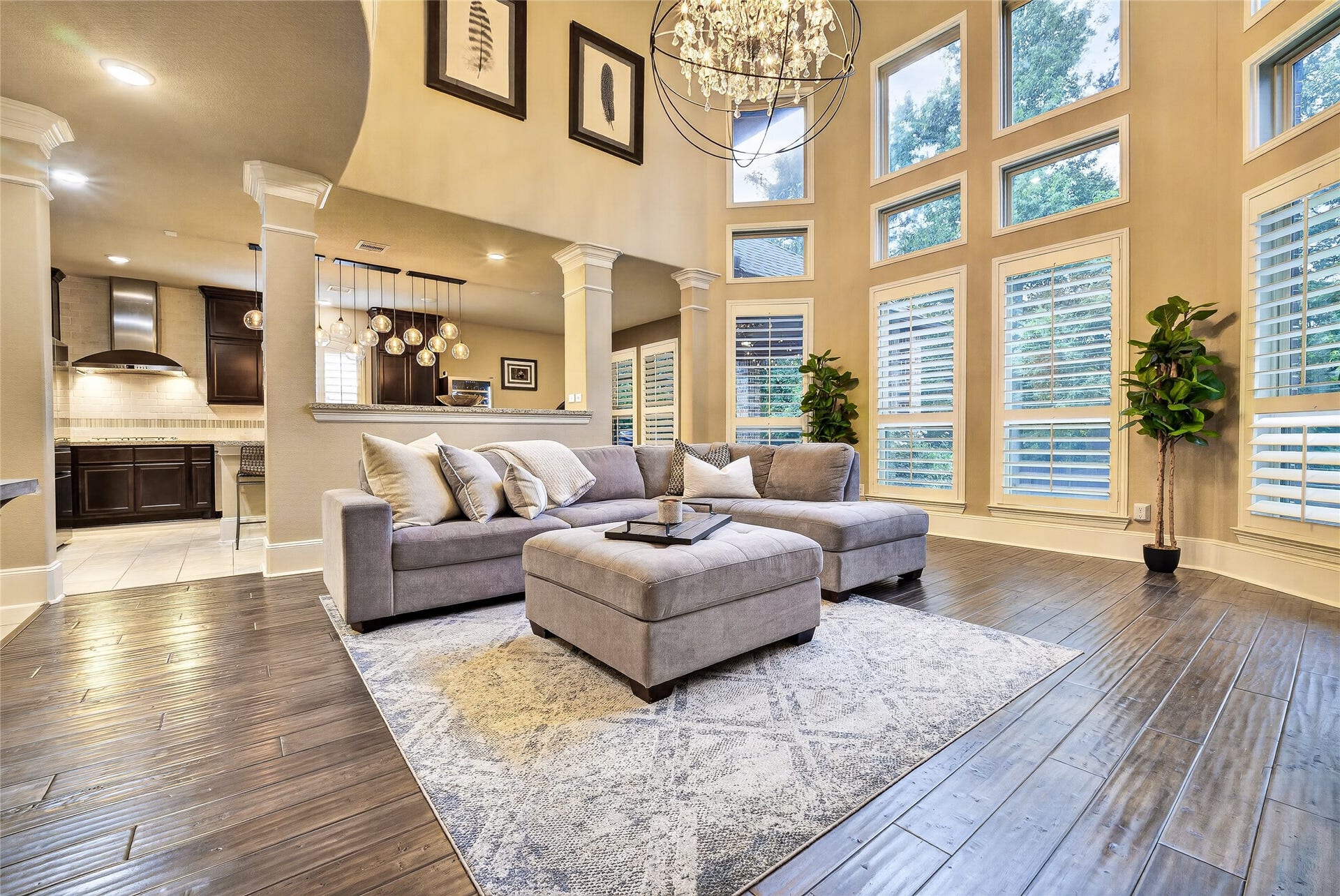 What a beautiful space overlooking all the greenery and nature.