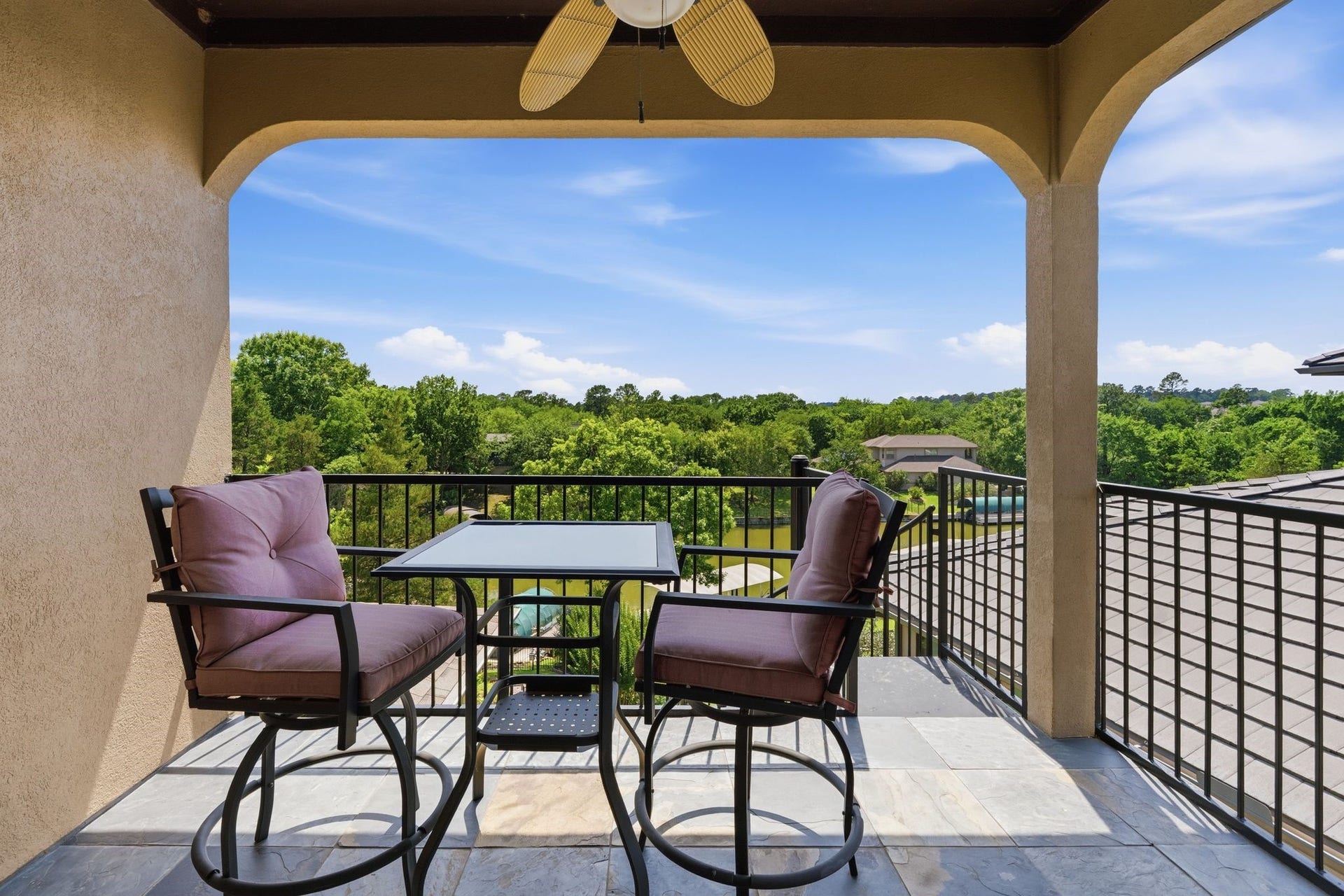 17811 S Blue Heron Circle, Montgomery, TX 77316 Balcony From the Seating/Office Area.