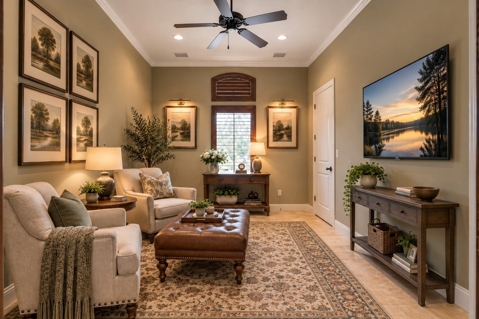 12324 White Oak Point, Conroe, TX 77304 3 bedroom could also be a great flex room so many options for this room virtually staged