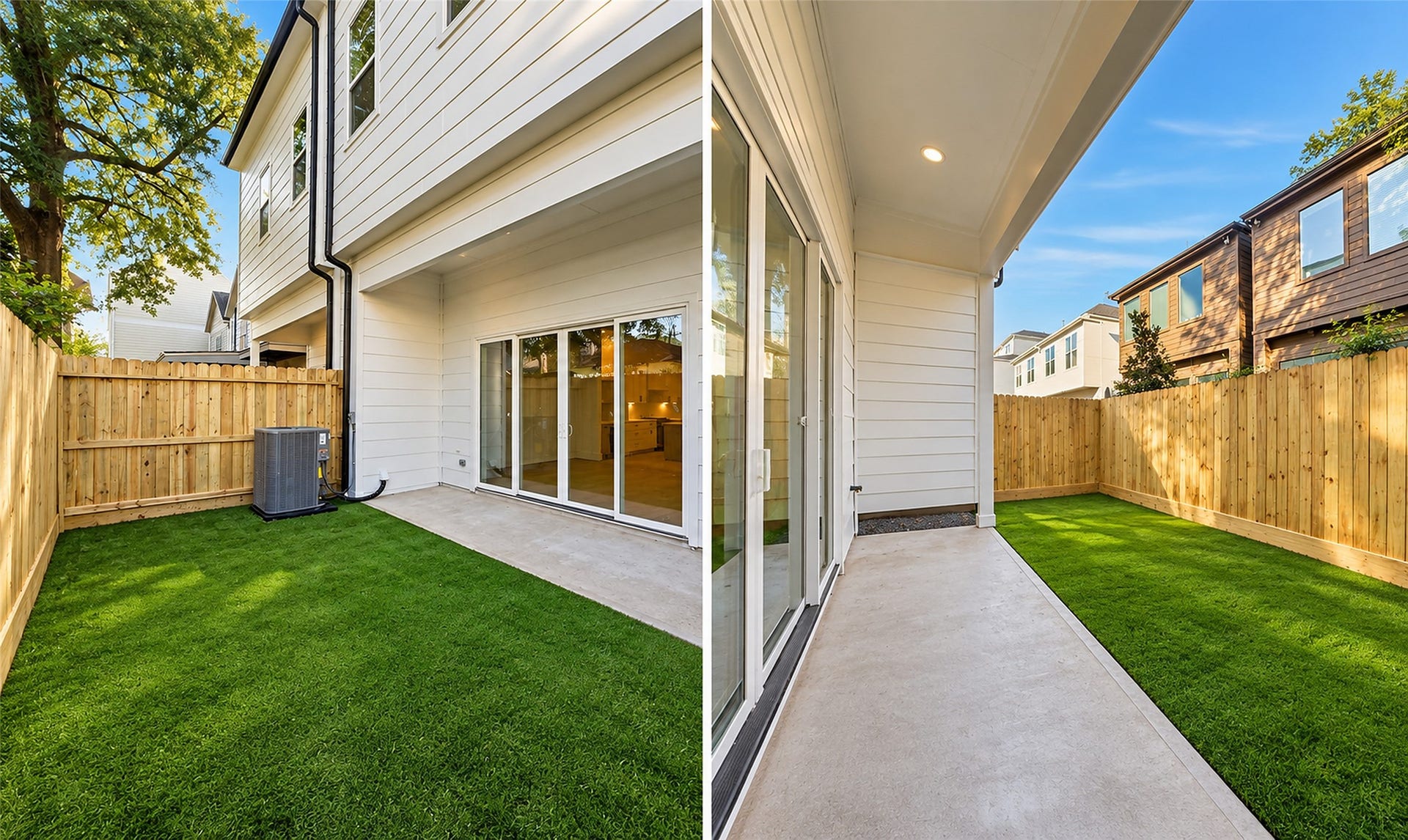 1322 Lawrence Street, Houston, TX 77008 Turfed backyard for a great look and easy maintenance.