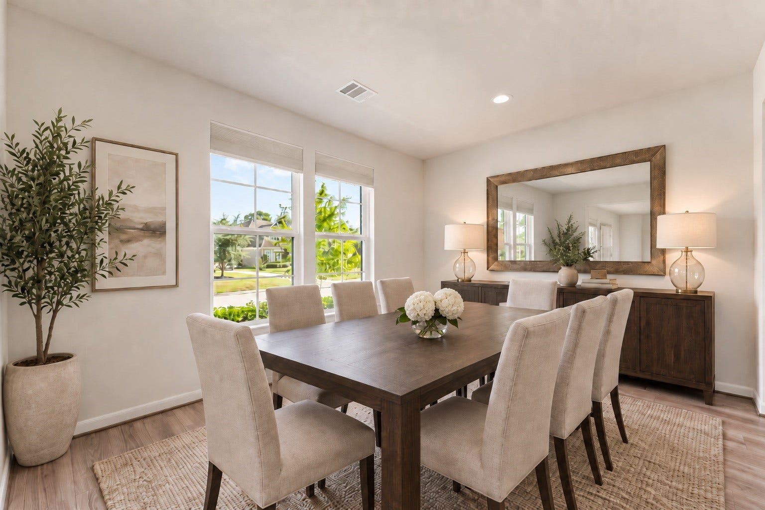 2125 Rope Maker Drive, Conroe, TX 77384 Virtually Staged dining room - perfect for hosting with family and friends!