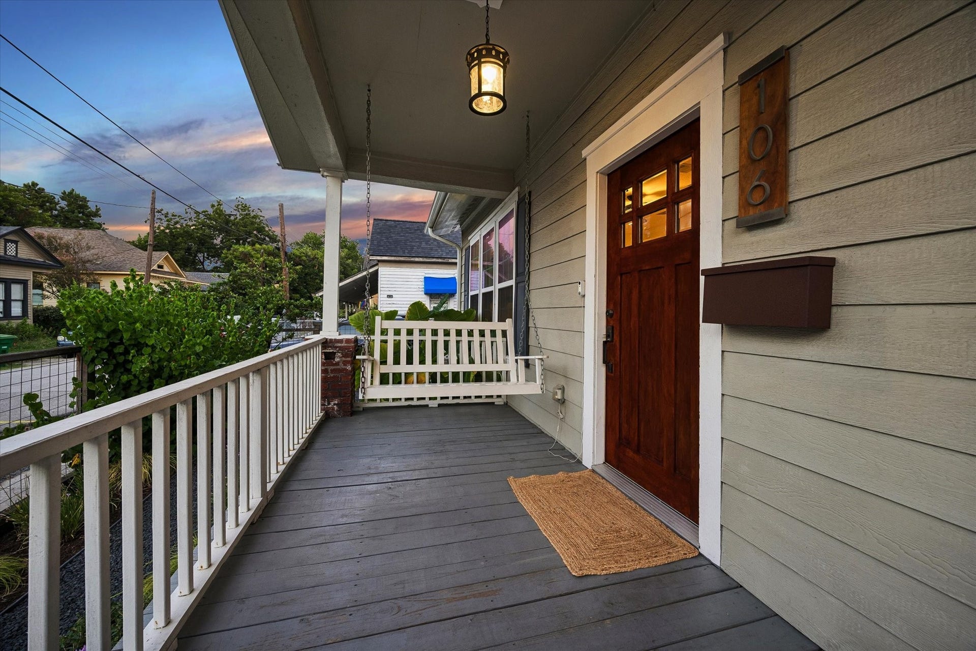 106 Alma Street, Houston, TX 77009 Sit on your porch swing to enjoy the sights and sounds of the Heights