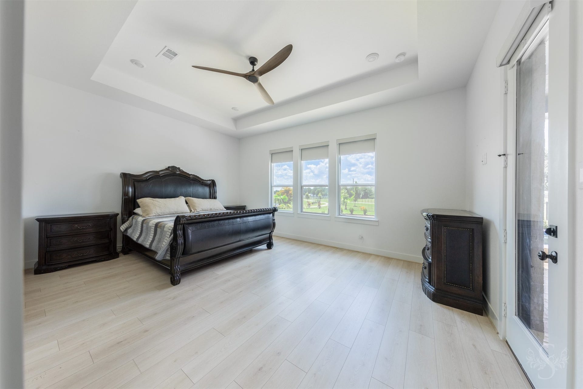 Spacious first-floor primary suite.