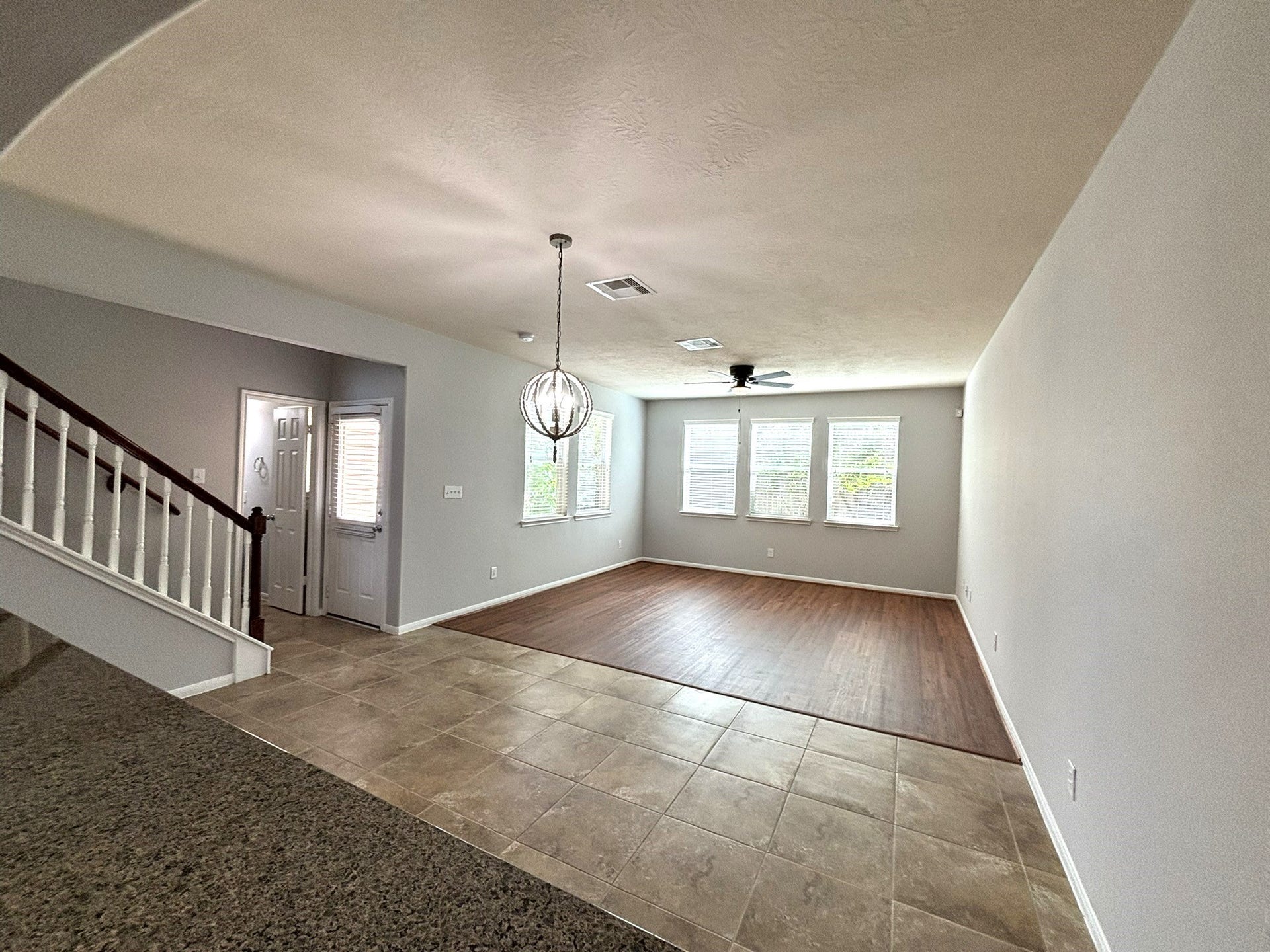 8415 Sunset Loch Drive, Spring, TX 77379 View from Kitchen to living room and back door.