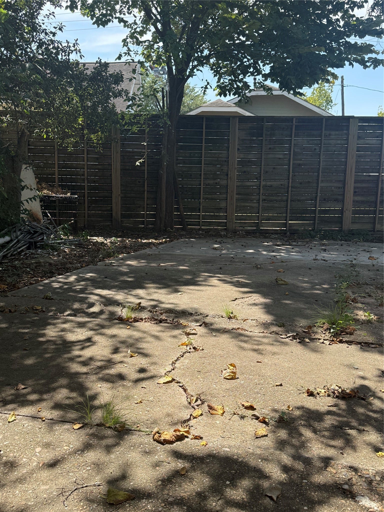 Back yard- space