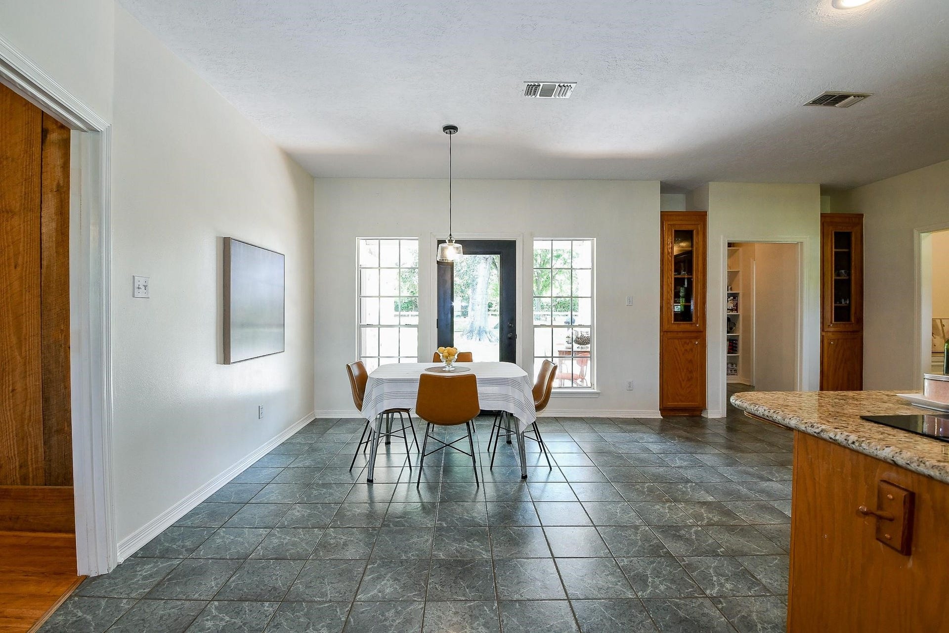 22035 Buescher Road, Tomball, TX 77377 Large, open dining area with access to the covered back porch in the primary house