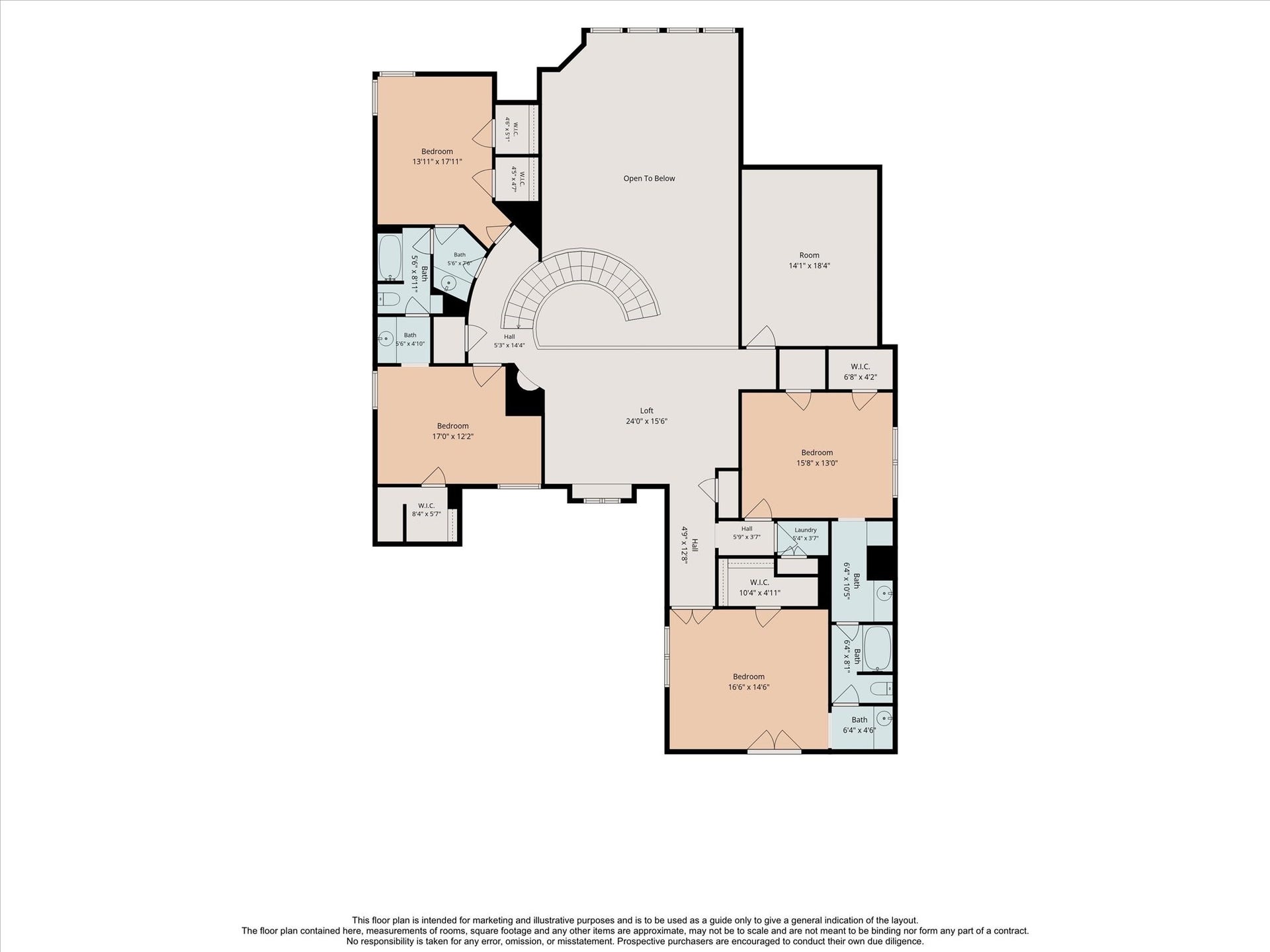 4802 Saxon Street, Bellaire, TX 77401 Floor plan - second floor
