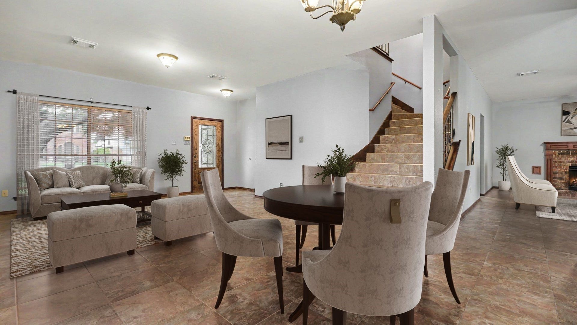 2017 Dublin Drive, Deer Park, TX 77536 Living Room Staged